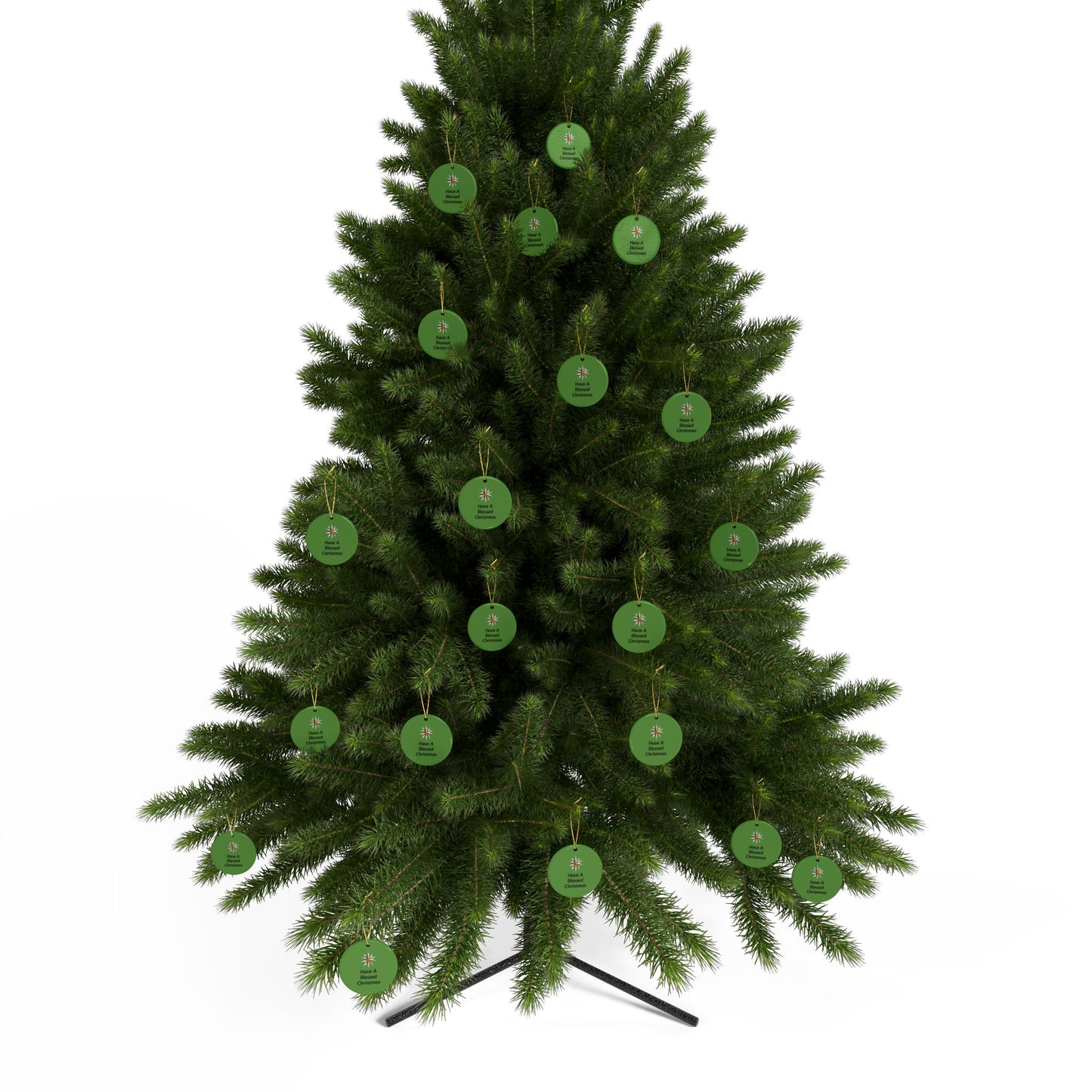 Have a Blessed Christmas Ceramic Ornaments (1pcs, 5pcs, 10pcs, 20pcs)