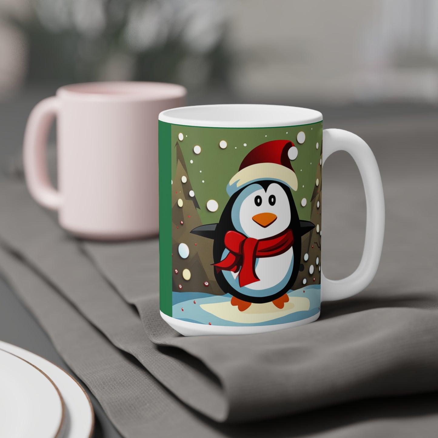 Best Life with special person, Fun, Loving, Happy Caring Penquin which brings joyful message Ceramic Mugs (11oz\15oz