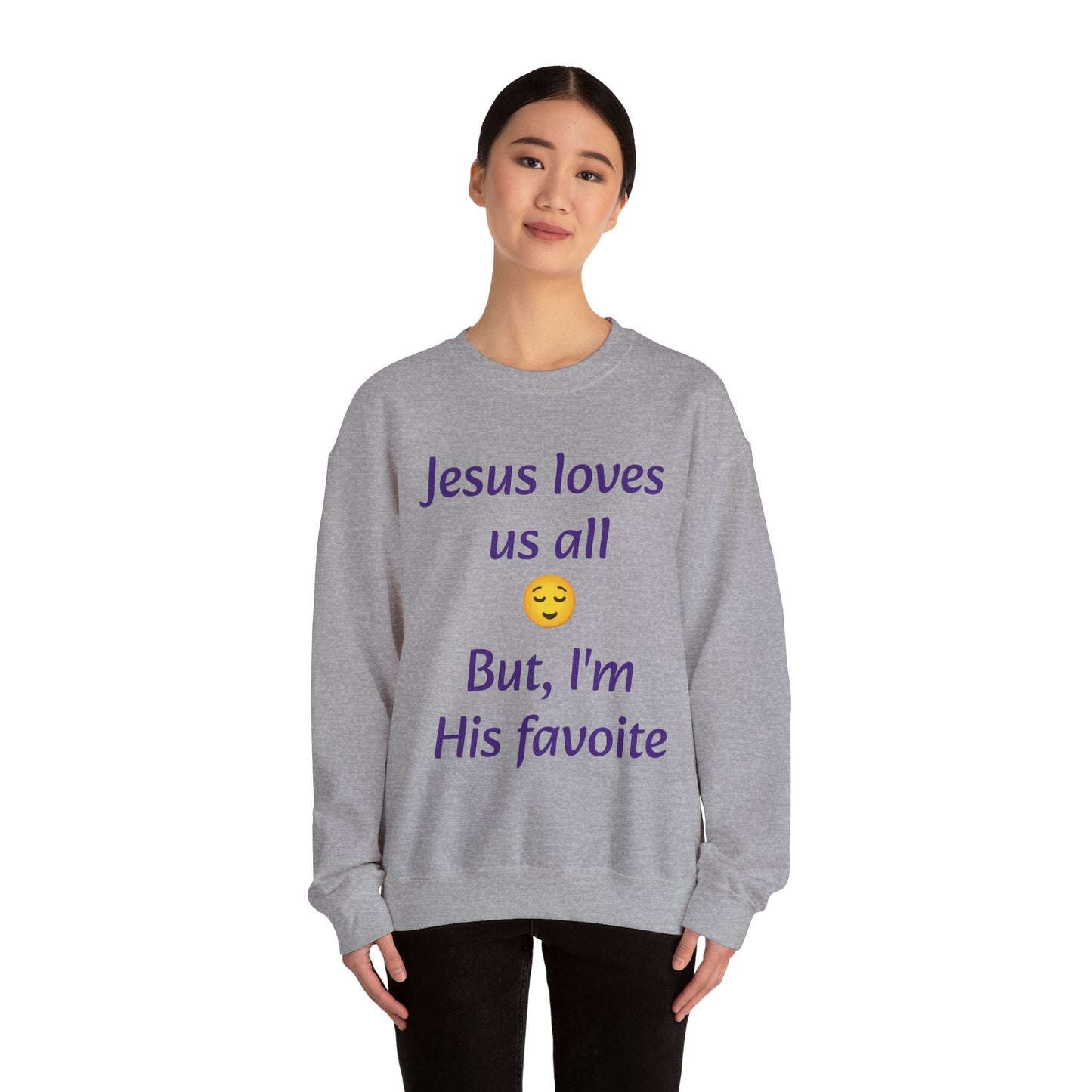 Fun loving with happy, joking, joyful message. Great gift or fun for yourself to gift. Unisex Heavy Blend™ Crewneck Sweatshirt