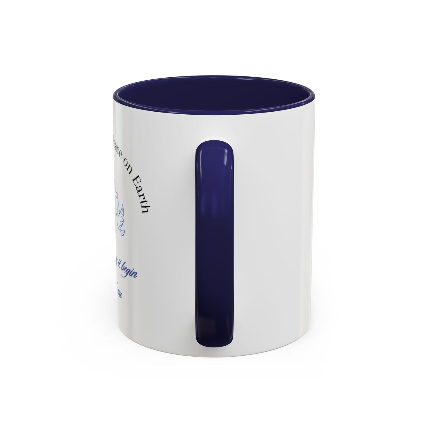Inspirational, Reminding us of the need for Christ true peace Accent Coffee Mug, 11oz. Wonderful gift for self or a friend