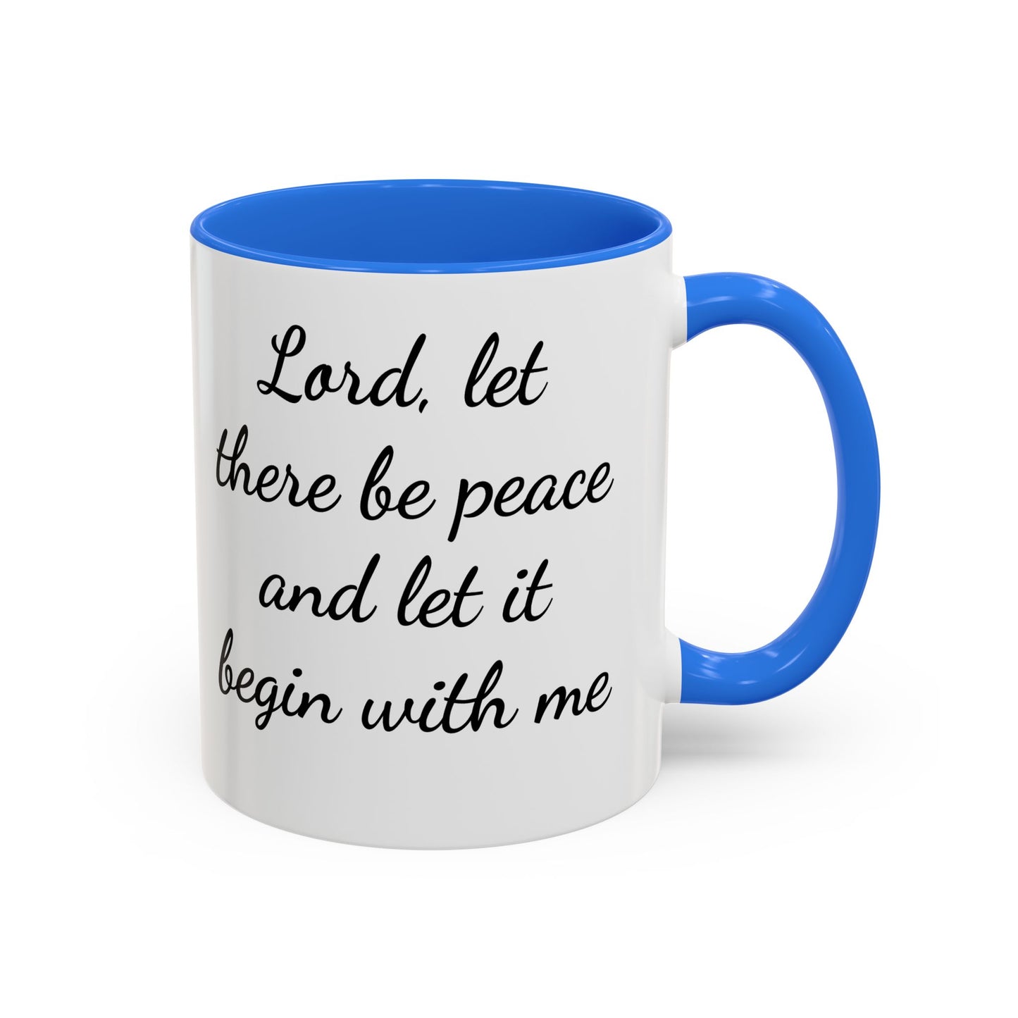 Copy of Inspirational Deer Mug — "Lord, let there be peace and let it begin with me"