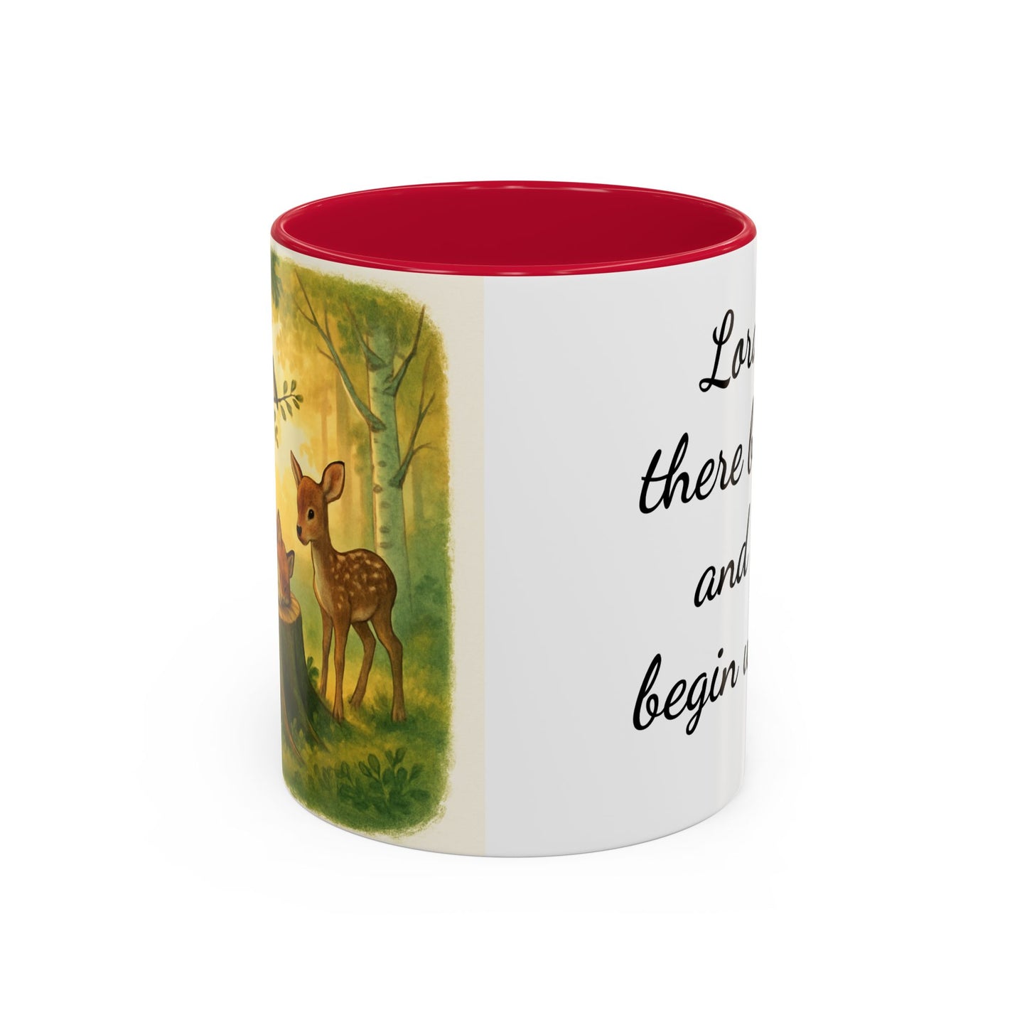 Copy of Inspirational Deer Mug — "Lord, let there be peace and let it begin with me"
