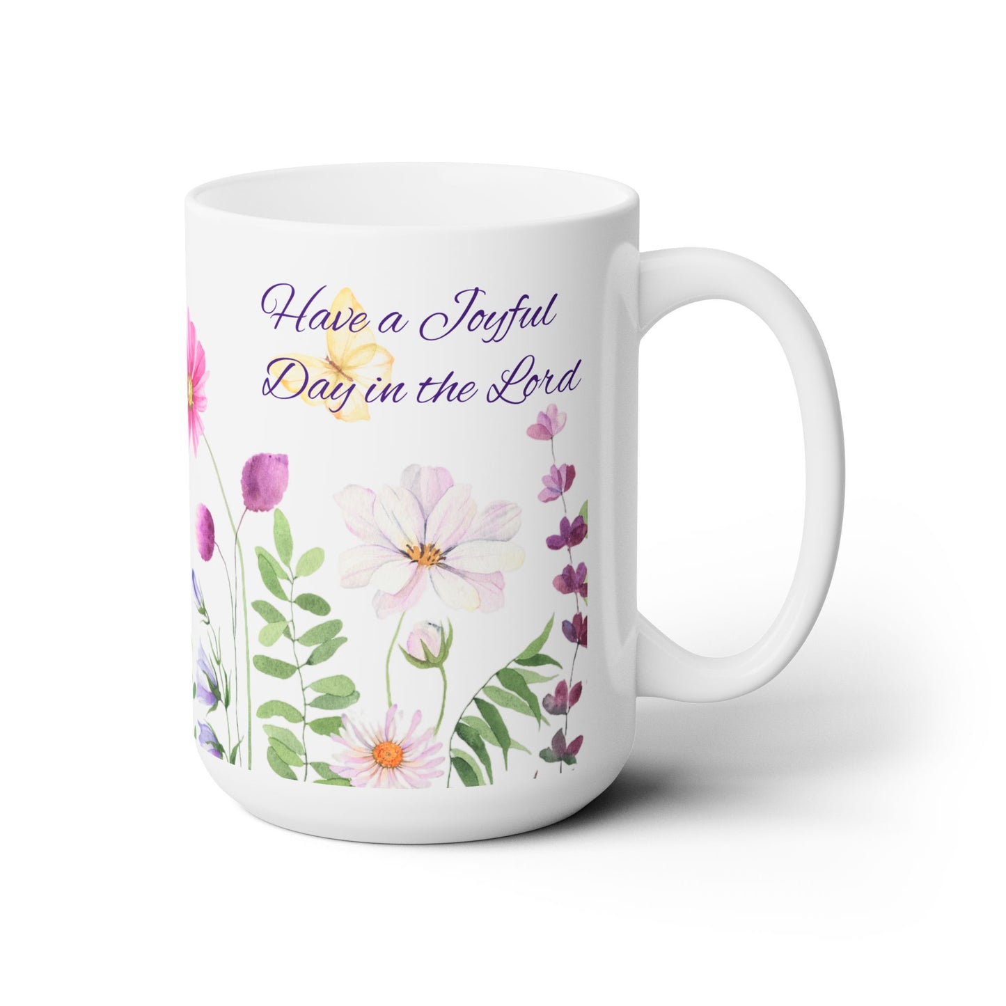 Happy, Joyful gift Ceramic Mug 15oz