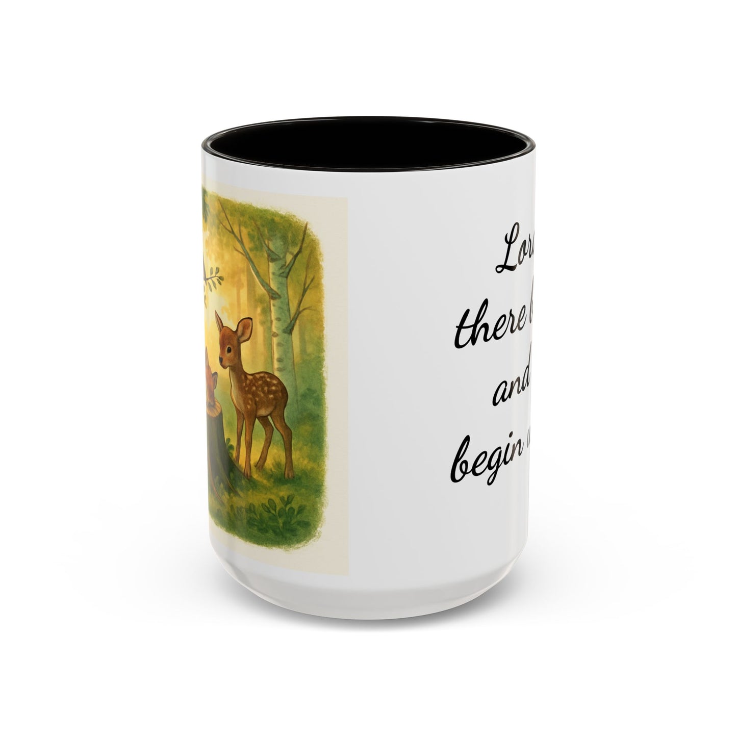 Copy of Inspirational Deer Mug — "Lord, let there be peace and let it begin with me"