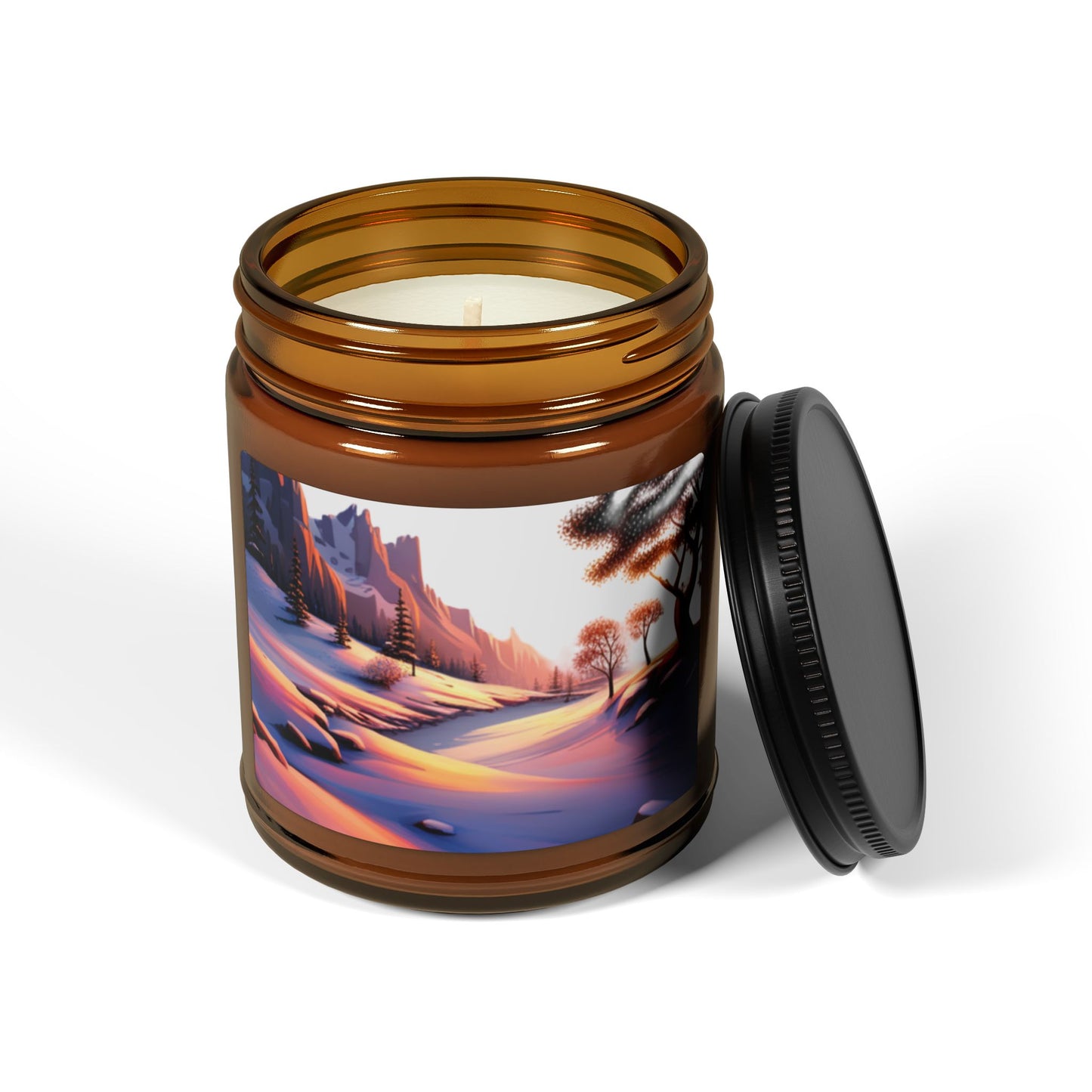 Serene Sunset Scented Soy Candle - Relaxing Aromas for Home Decor, Gifts for Her, Self-Care Items, Cozy Nights, Eco-Friendly