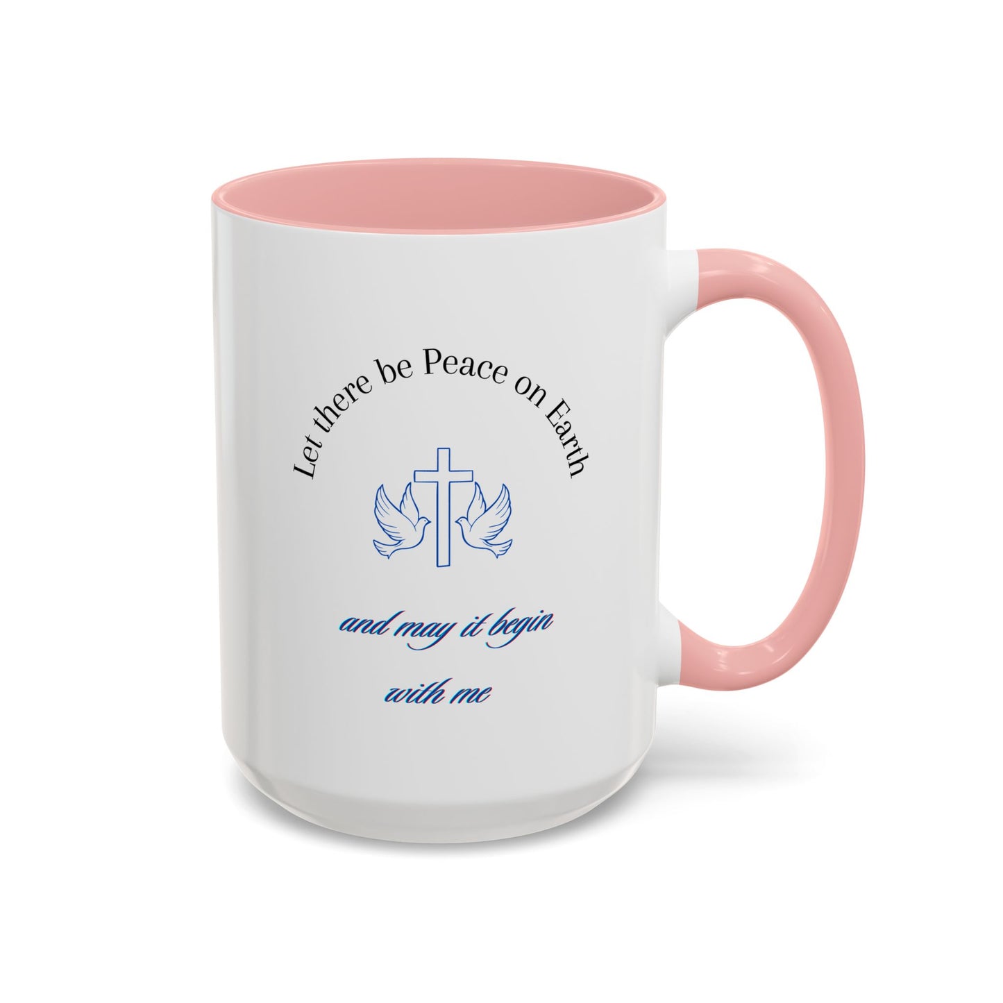 Inspirational, Reminding us of the need for Christ true peace Accent Coffee Mug, 11oz. Wonderful gift for self or a friend