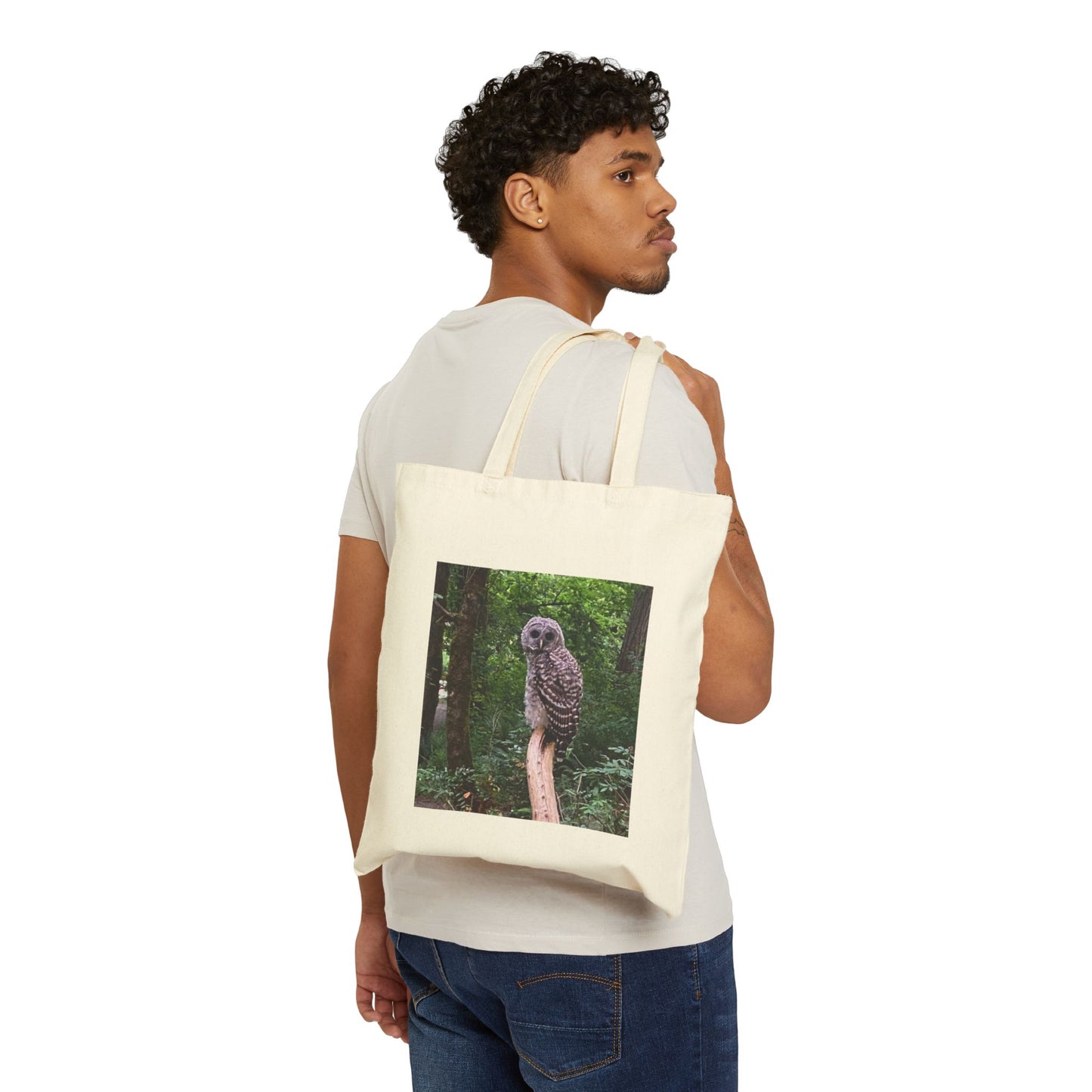 Copy of I'm Watching You Cotton Canvas Tote Bag, Eco-Friendly Shopper, Owl Lover Gift, Reusable Grocery Bag, Nature Enthusiast Accessory, [...]