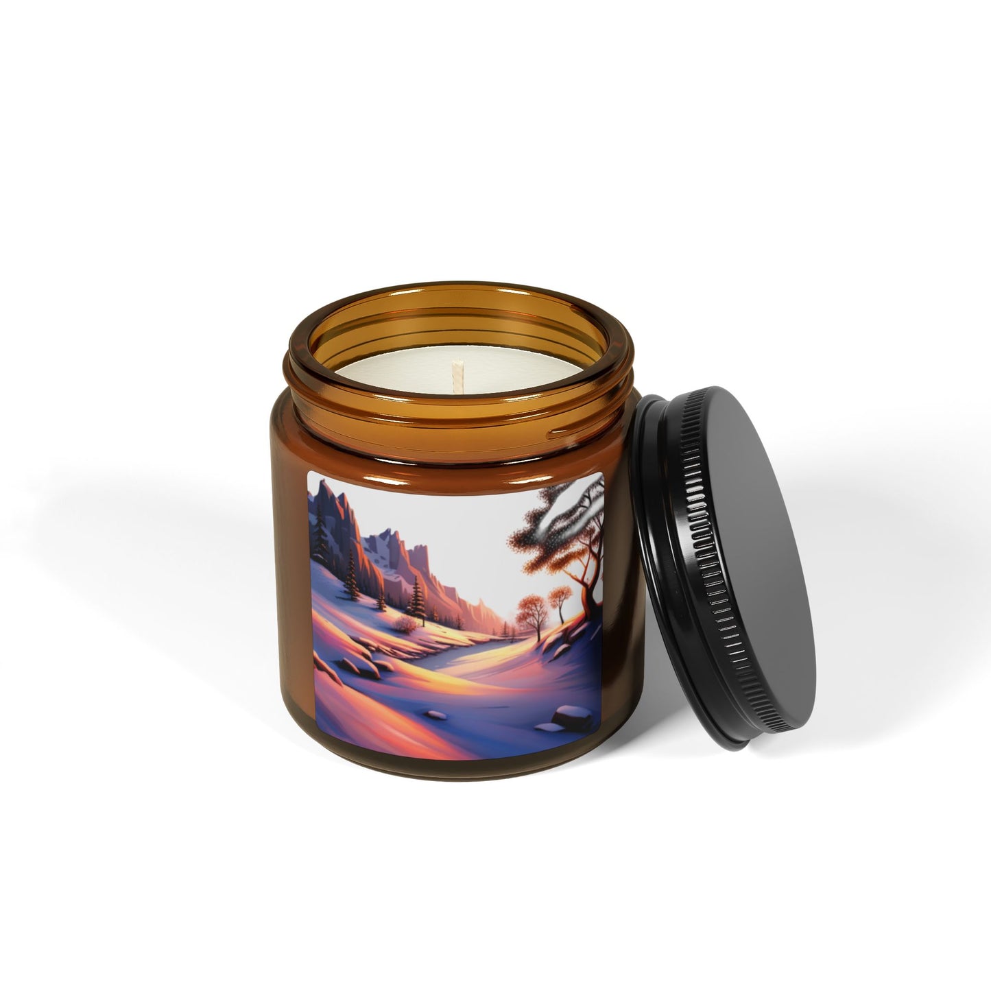 Serene Sunset Scented Soy Candle - Relaxing Aromas for Home Decor, Gifts for Her, Self-Care Items, Cozy Nights, Eco-Friendly