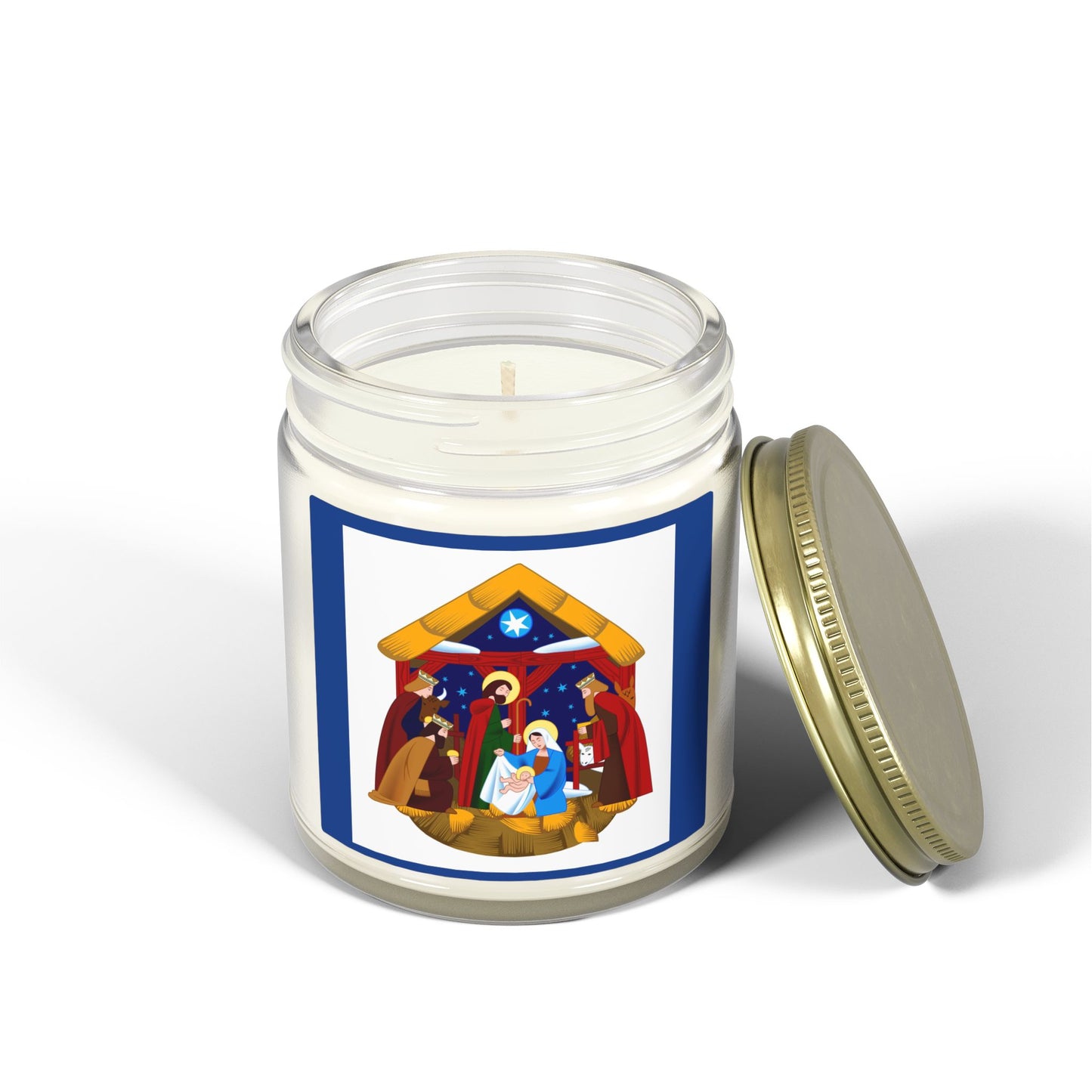Nativity Scene Scented Candles, Cozy Home Decor, Holiday Gift, Aromatherapy, Christmas, Spiritual Healing, Unique Candles