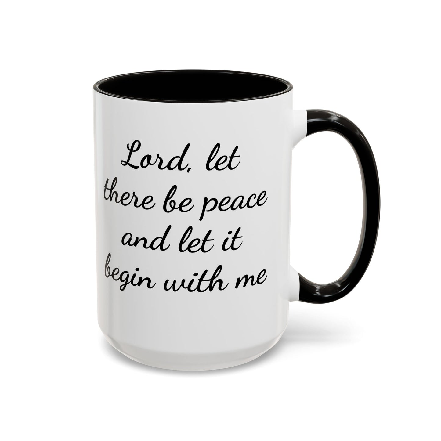 Copy of Inspirational Deer Mug — "Lord, let there be peace and let it begin with me"