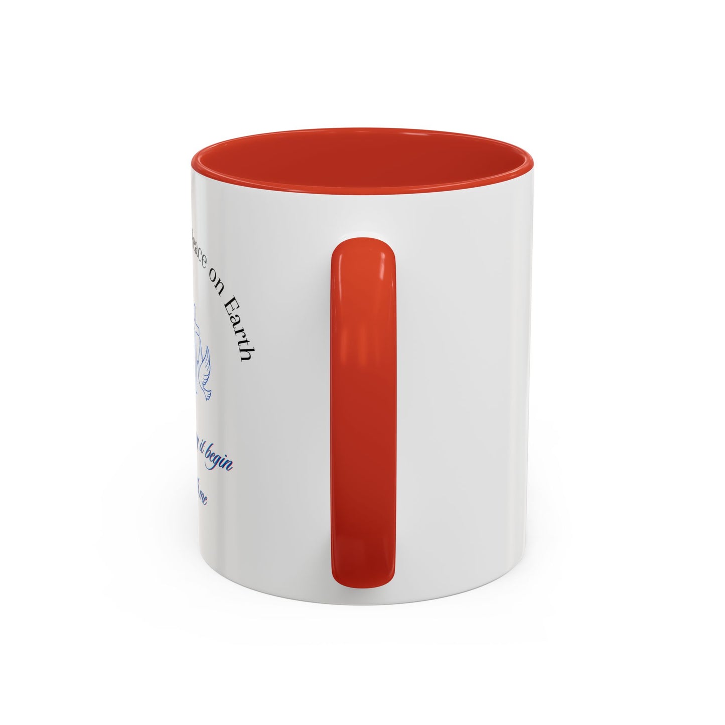 Inspirational, Reminding us of the need for Christ true peace Accent Coffee Mug, 11oz. Wonderful gift for self or a friend