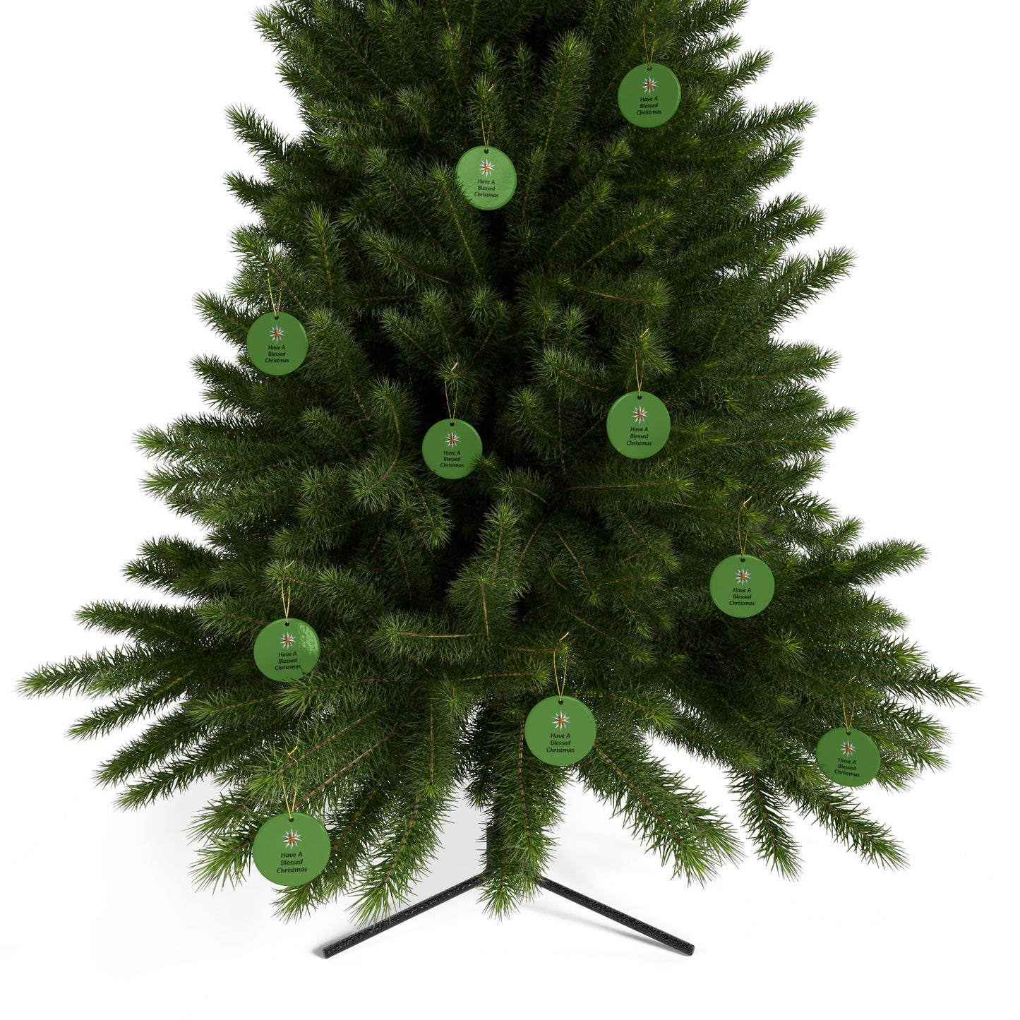 Have a Blessed Christmas Ceramic Ornaments (1pcs, 5pcs, 10pcs, 20pcs)