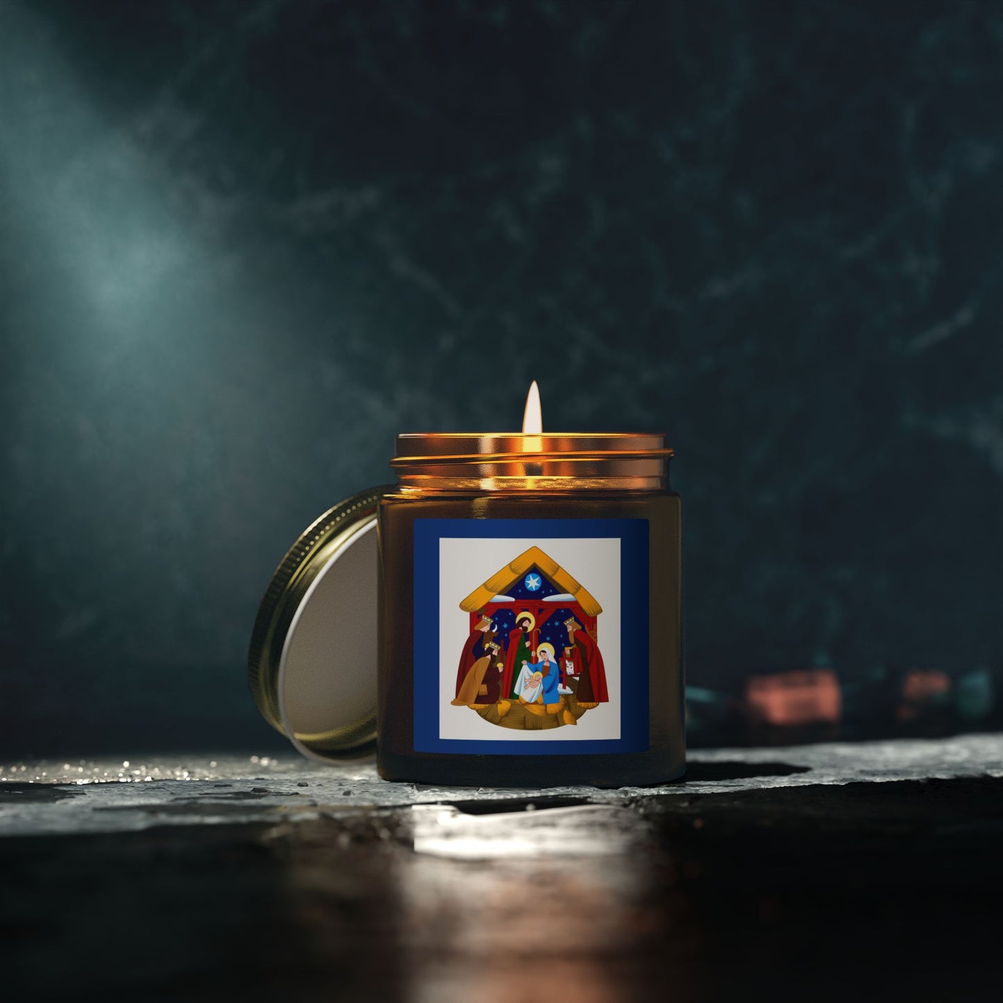Nativity Scene Scented Candles, Cozy Home Decor, Holiday Gift, Aromatherapy, Christmas, Spiritual Healing, Unique Candles