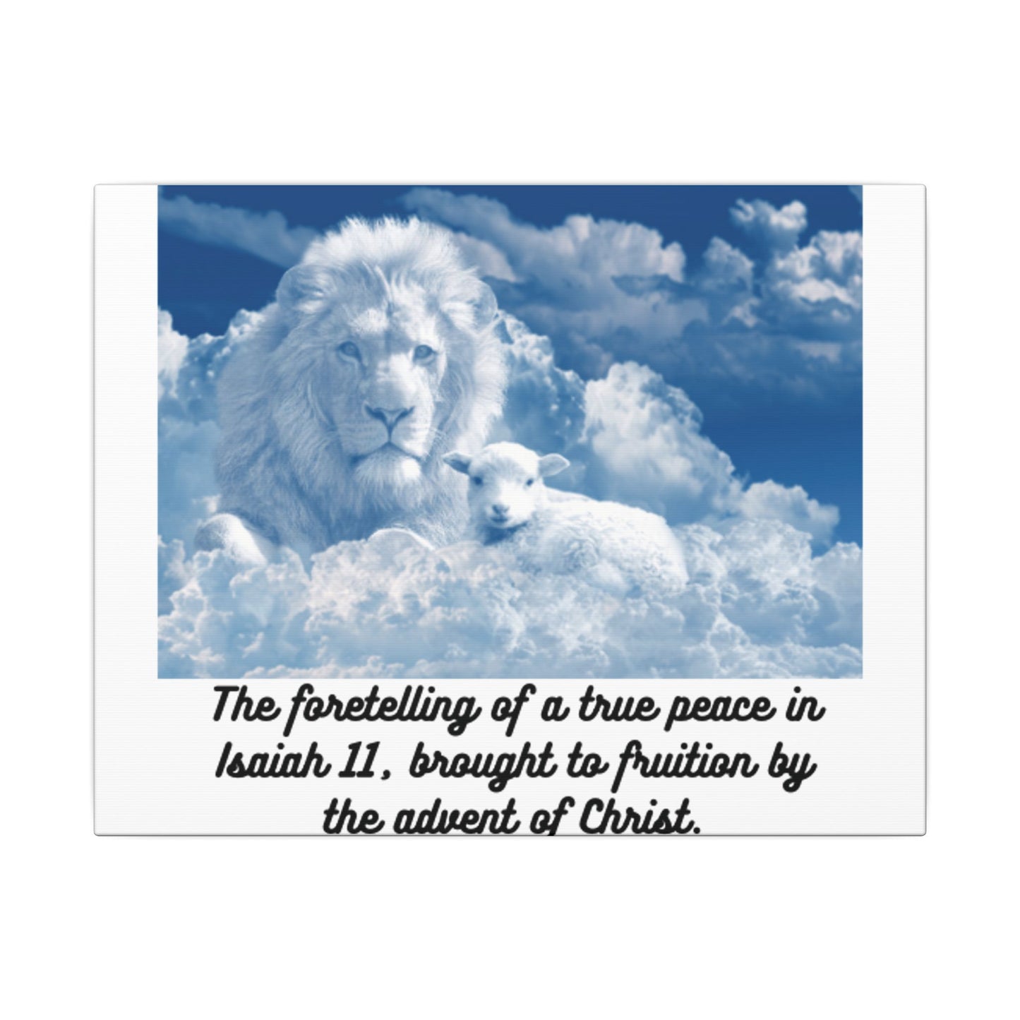 True Peace prophesied in Isaiah 11.  Wall Hanging Heart felt, beautiful, hopeful image of God's true world peace  Inspiring Gift