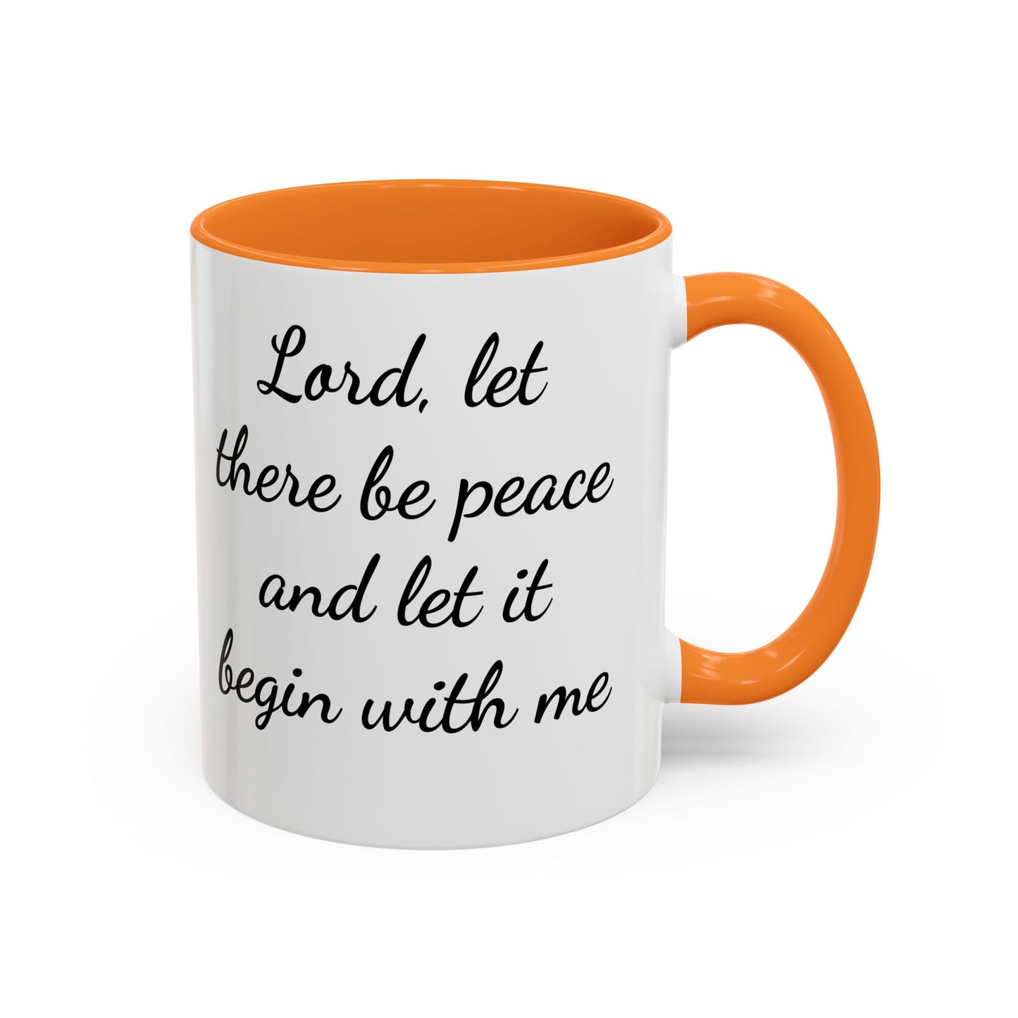 Copy of Inspirational Deer Mug — "Lord, let there be peace and let it begin with me"