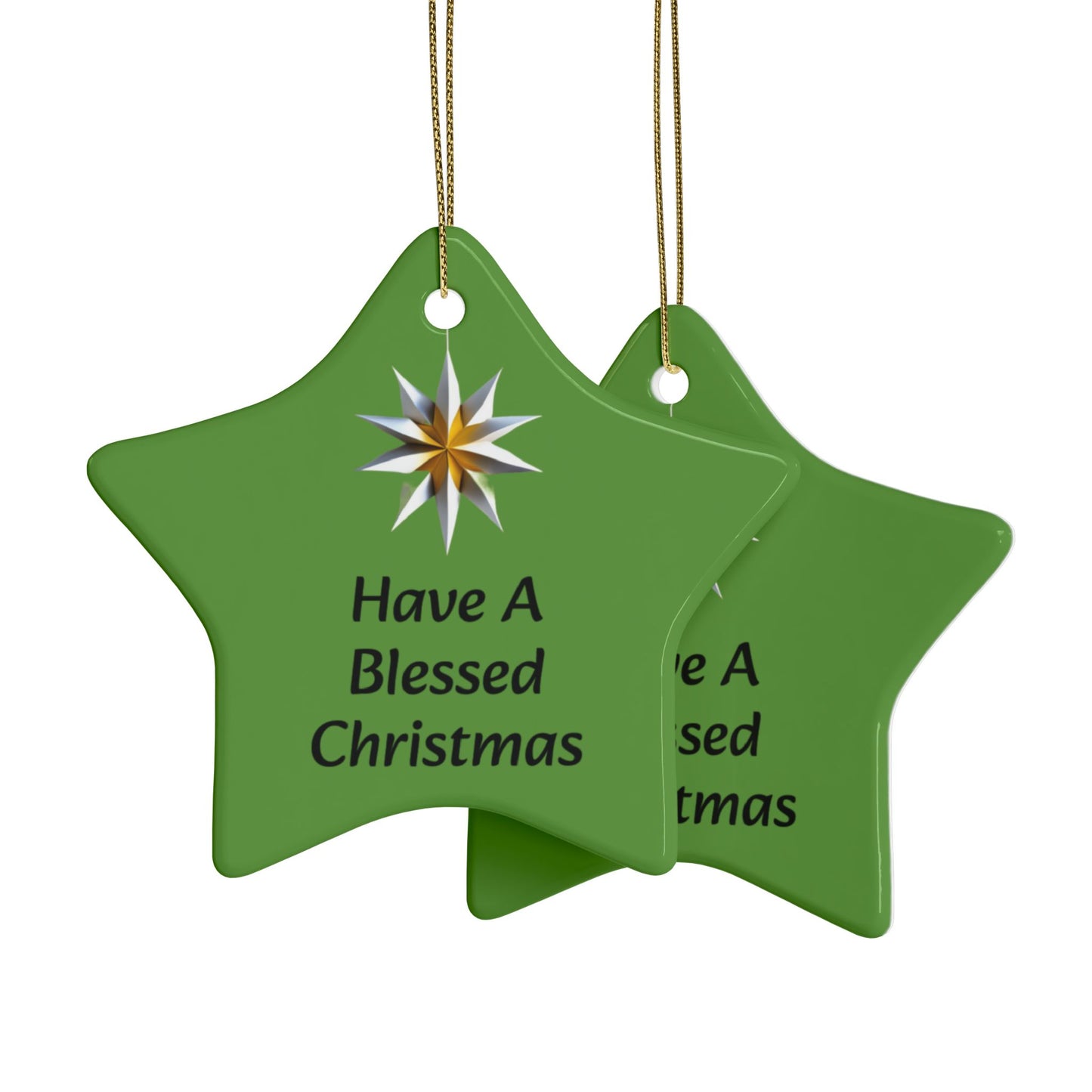 Have a Blessed Christmas Ceramic Ornaments (1pcs, 5pcs, 10pcs, 20pcs)