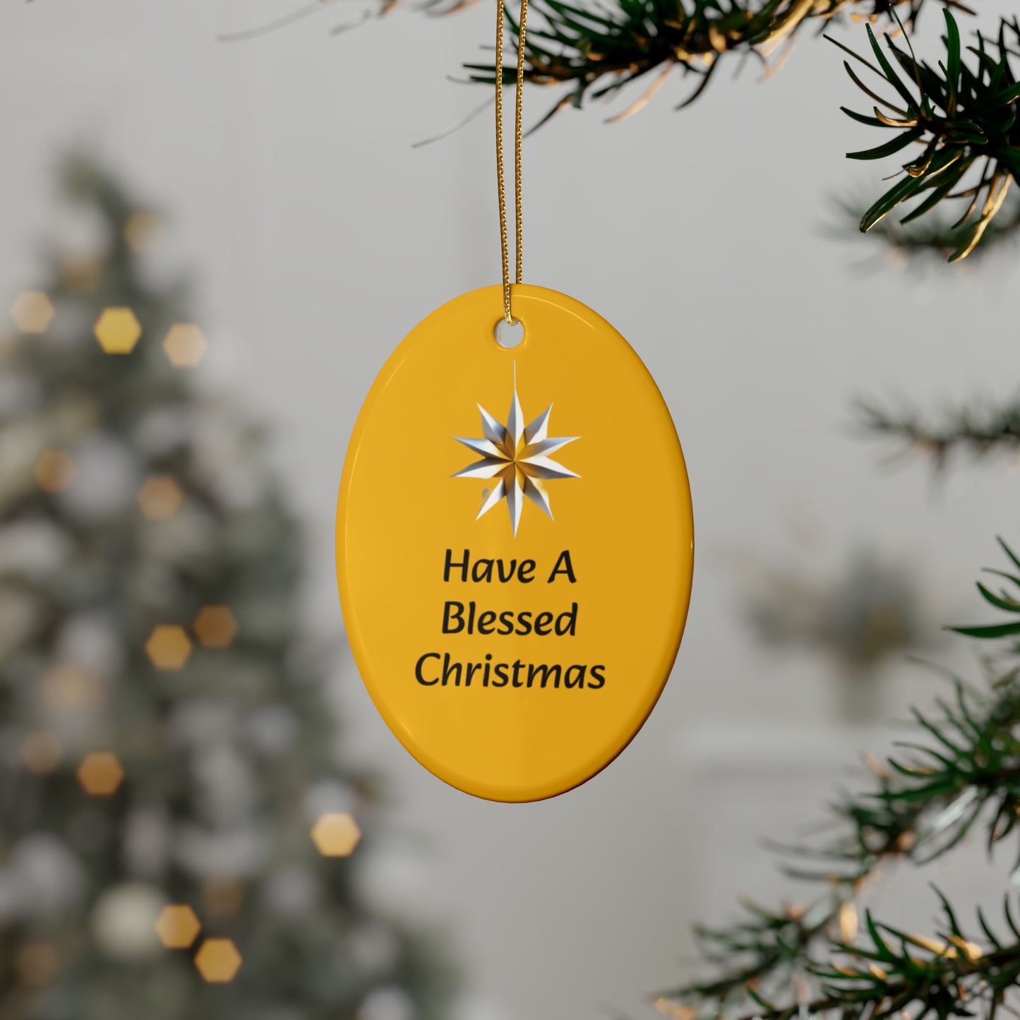 Have a Blessed Christmas Ceramic Ornaments (1pcs, 5pcs, 10pcs, 20pcs)