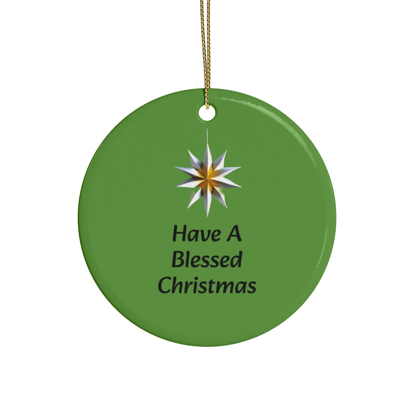 Have a Blessed Christmas Ceramic Ornaments (1pcs, 5pcs, 10pcs, 20pcs)