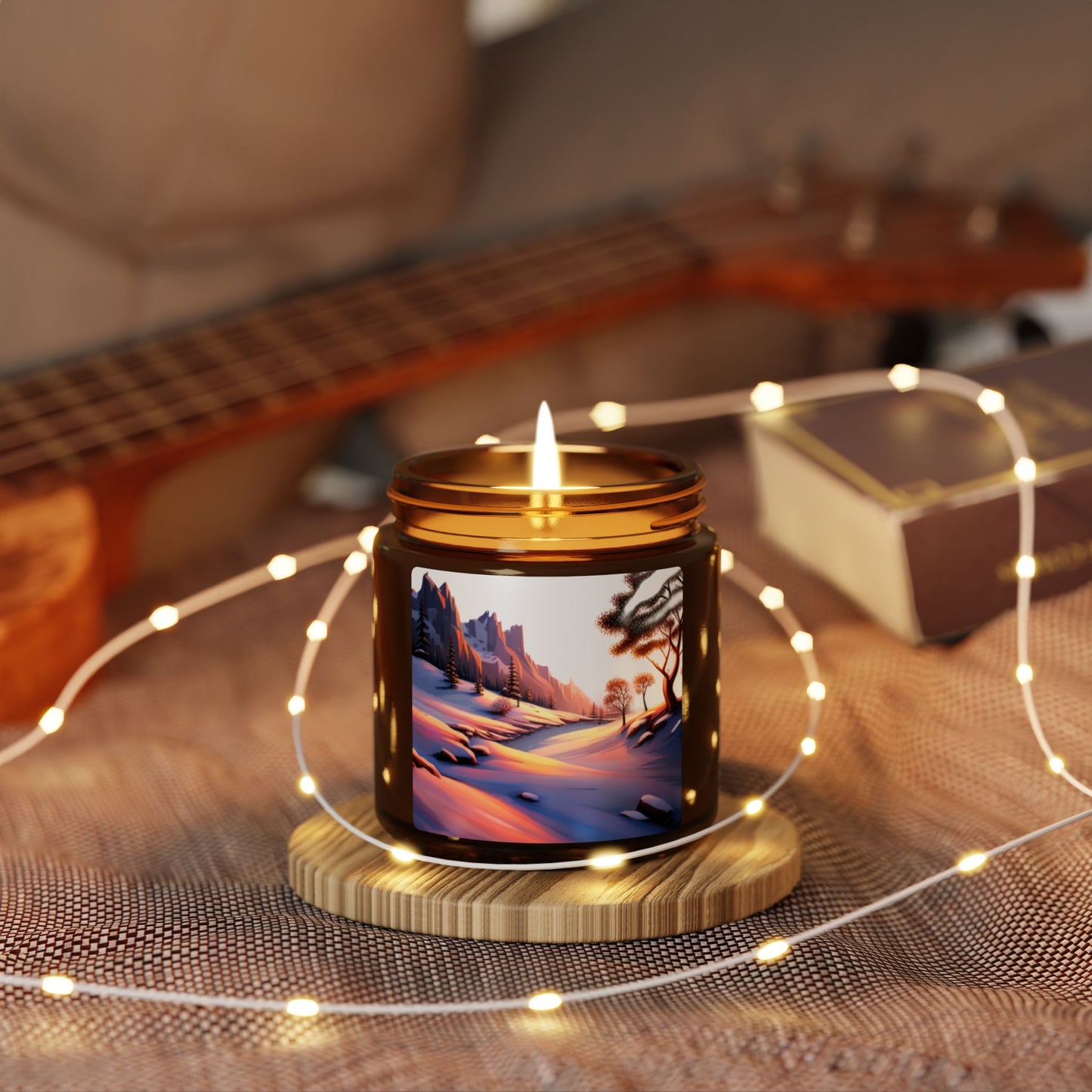 Serene Sunset Scented Soy Candle - Relaxing Aromas for Home Decor, Gifts for Her, Self-Care Items, Cozy Nights, Eco-Friendly