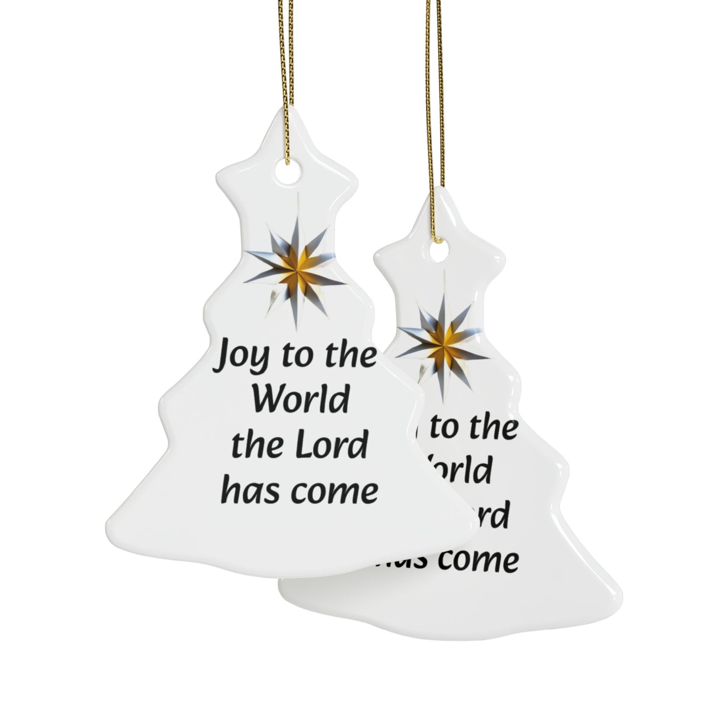 Joy to the World Ceramic Ornaments (1pcs, 5pcs, 10pcs, 20pcs)