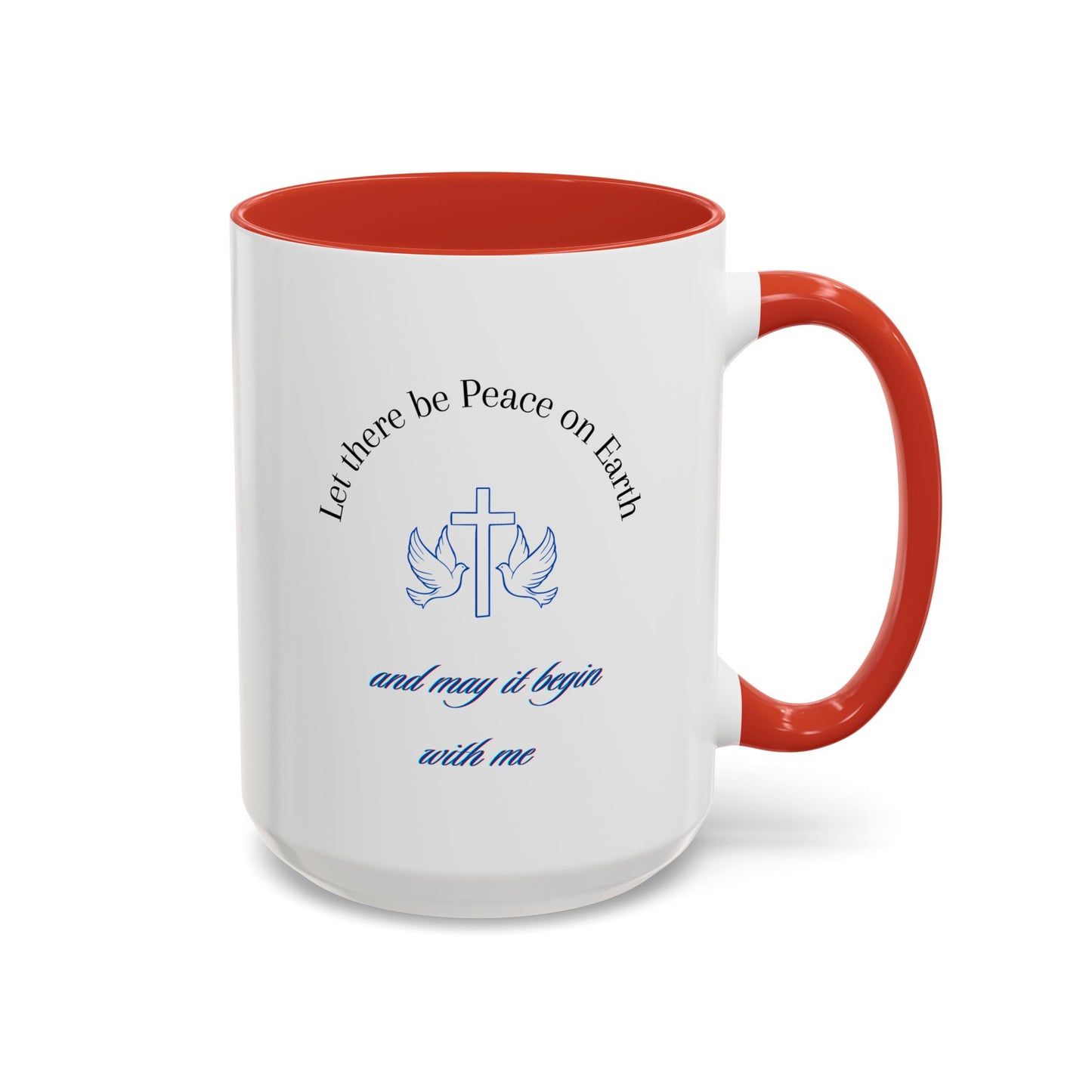 Inspirational, Reminding us of the need for Christ true peace Accent Coffee Mug, 11oz. Wonderful gift for self or a friend