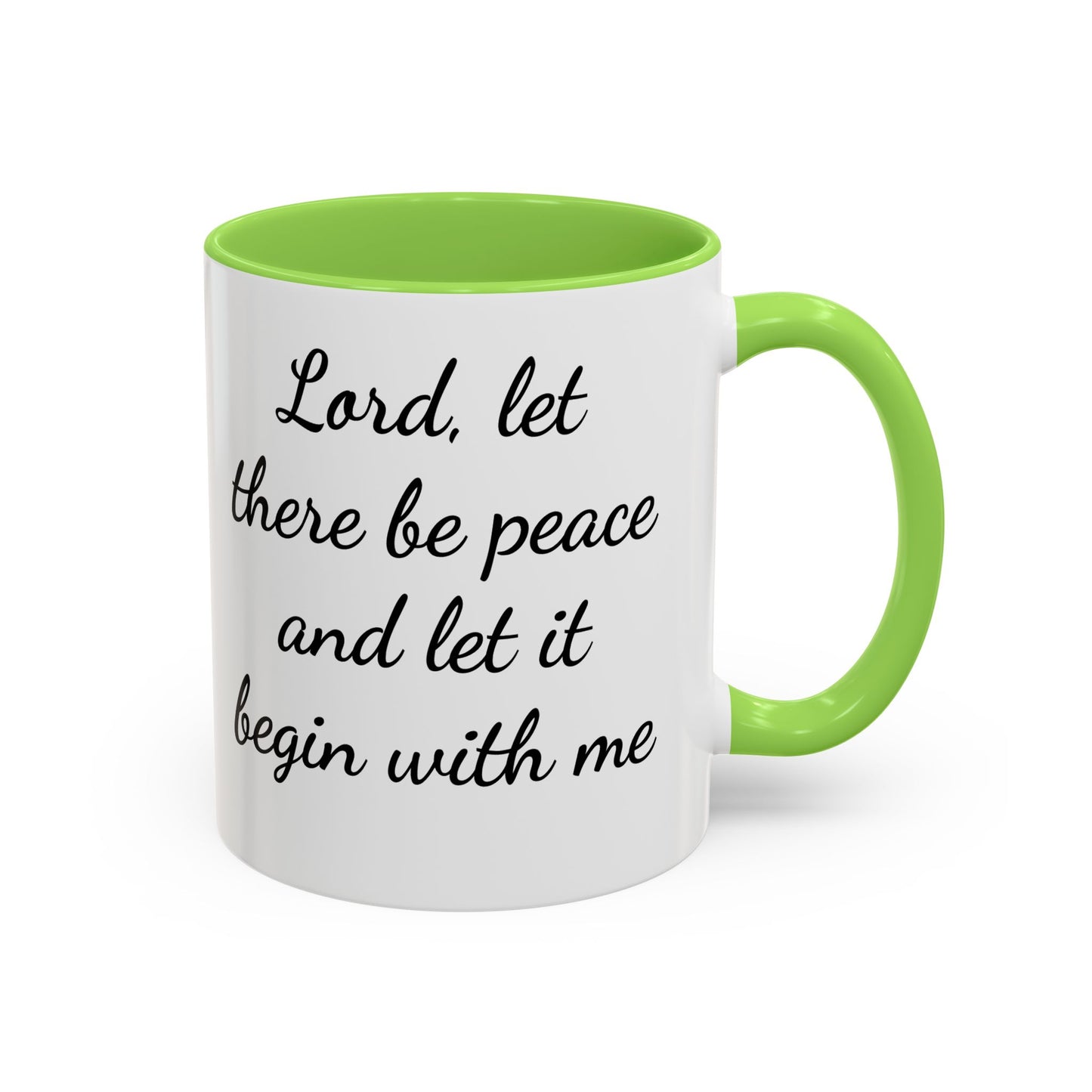 Copy of Inspirational Deer Mug — "Lord, let there be peace and let it begin with me"
