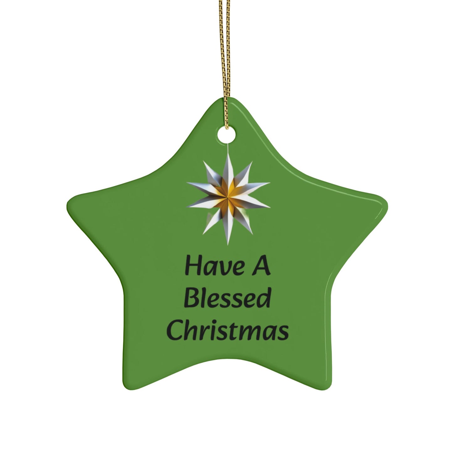 Have a Blessed Christmas Ceramic Ornaments (1pcs, 5pcs, 10pcs, 20pcs)