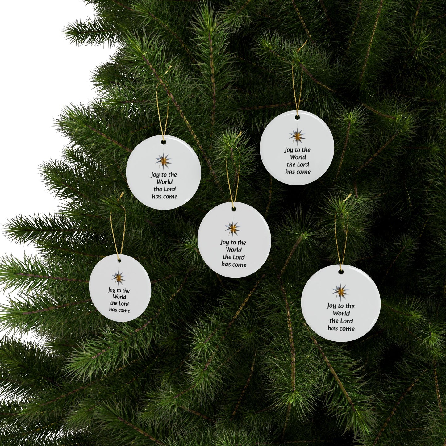Joy to the World Ceramic Ornaments (1pcs, 5pcs, 10pcs, 20pcs)