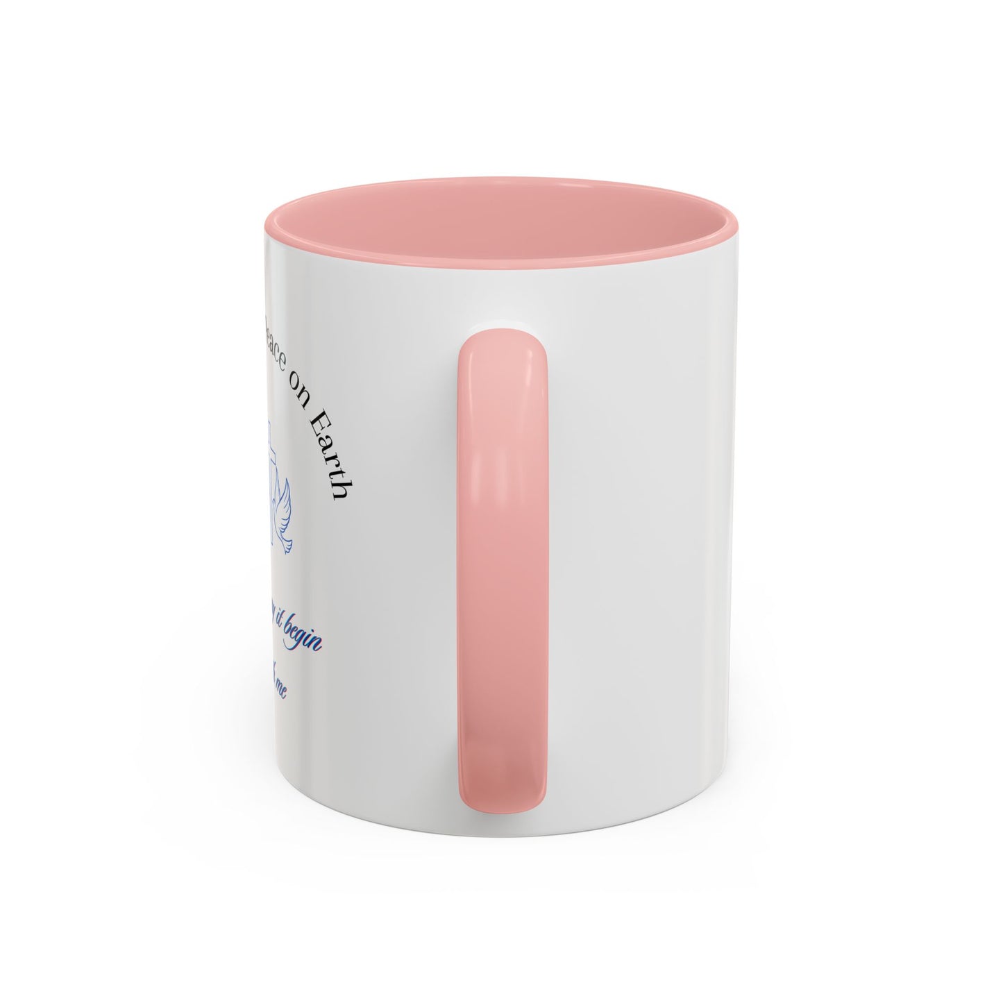 Inspirational, Reminding us of the need for Christ true peace Accent Coffee Mug, 11oz. Wonderful gift for self or a friend