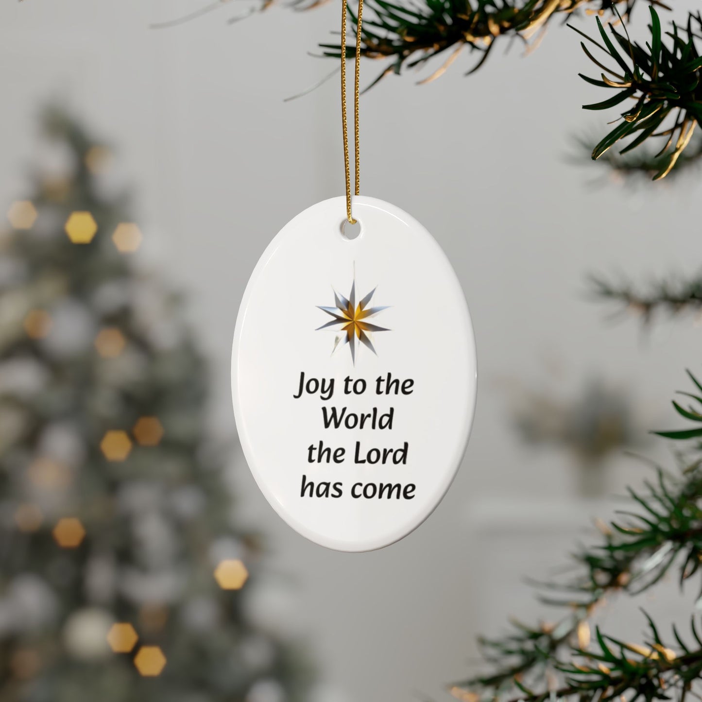 Joy to the World Ceramic Ornaments (1pcs, 5pcs, 10pcs, 20pcs)