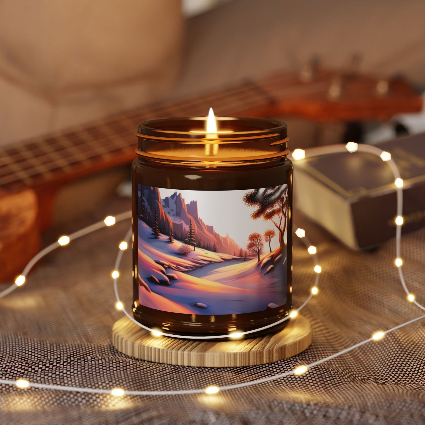 Serene Sunset Scented Soy Candle - Relaxing Aromas for Home Decor, Gifts for Her, Self-Care Items, Cozy Nights, Eco-Friendly