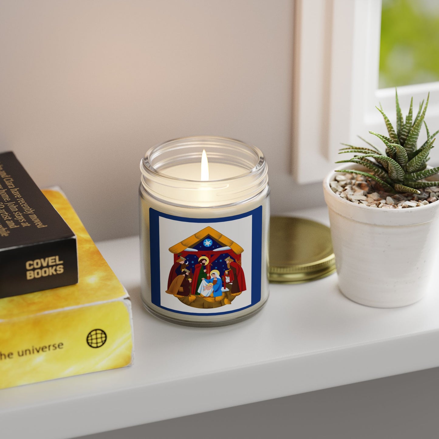 Nativity Scene Scented Candles, Cozy Home Decor, Holiday Gift, Aromatherapy, Christmas, Spiritual Healing, Unique Candles
