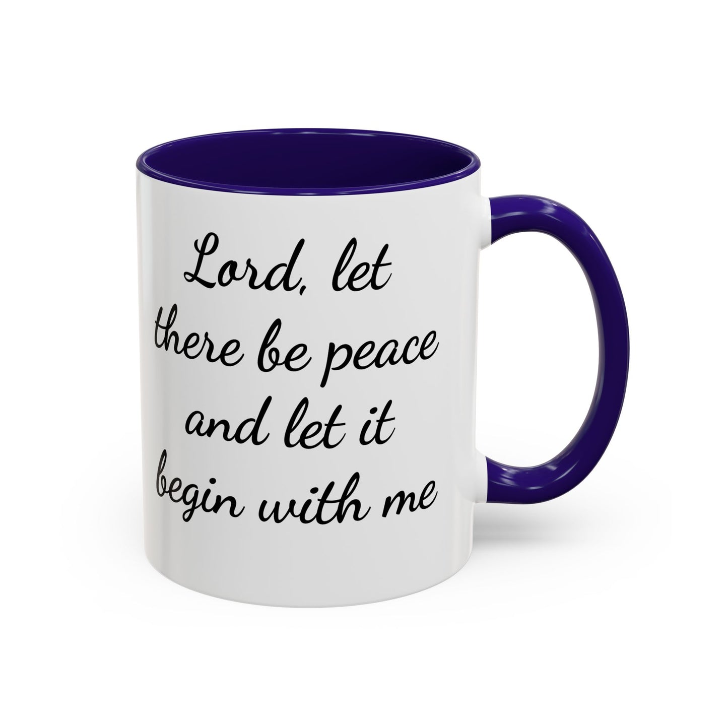 Copy of Inspirational Deer Mug — "Lord, let there be peace and let it begin with me"