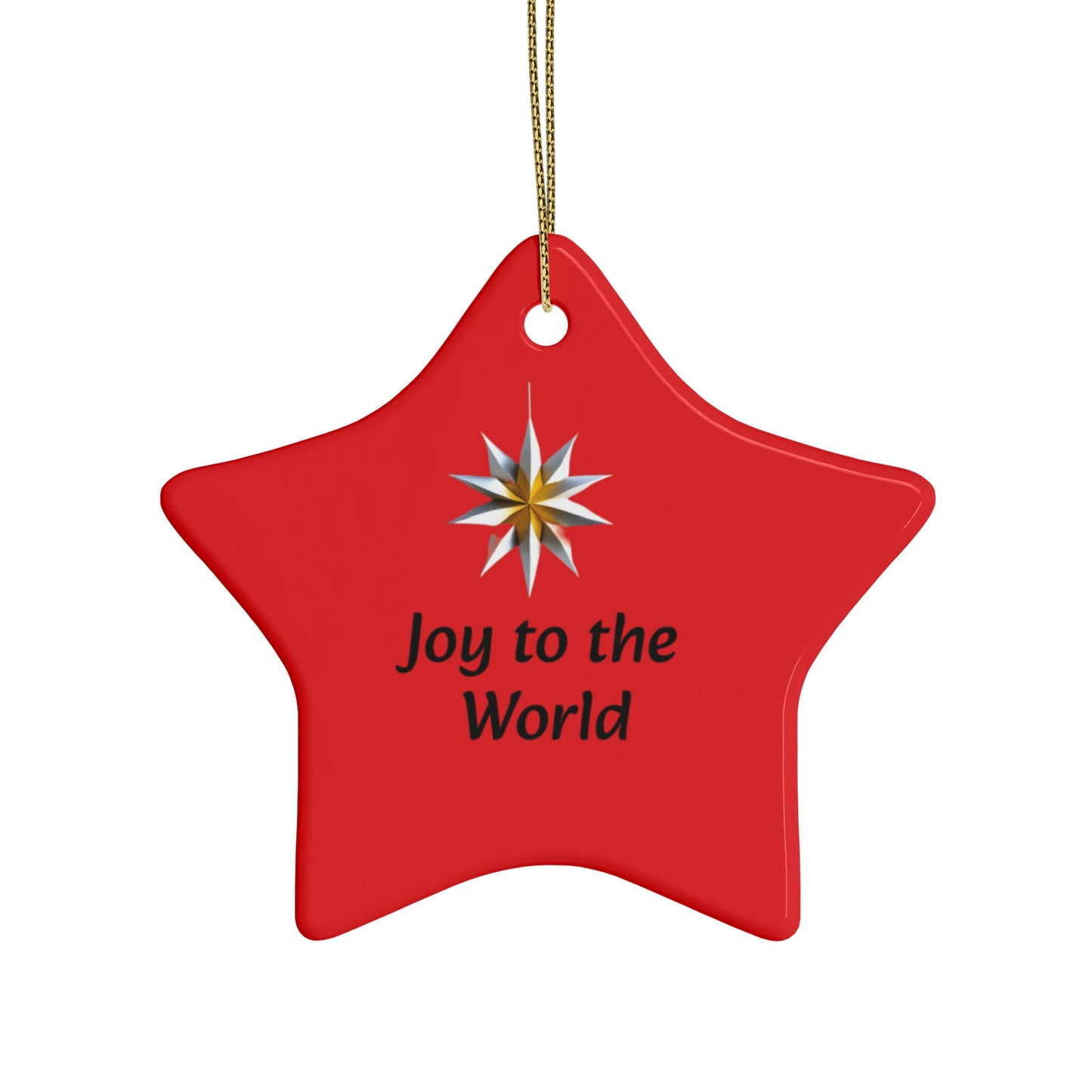 Joy to the World Ceramic Ornaments (1pcs, 5pcs,10 and 20 piece bundles). Wonderful individual gifts