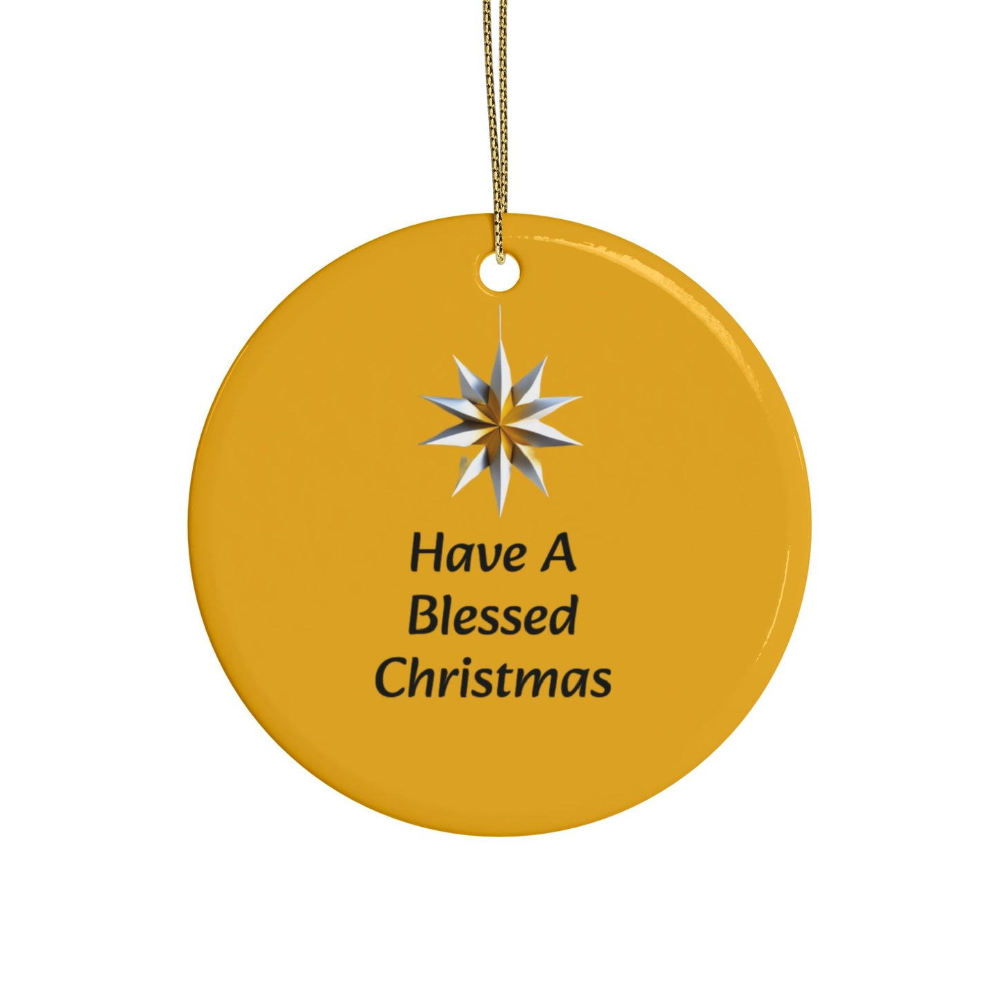 Have a Blessed Christmas Ceramic Ornaments (1pcs, 5pcs, 10pcs, 20pcs)