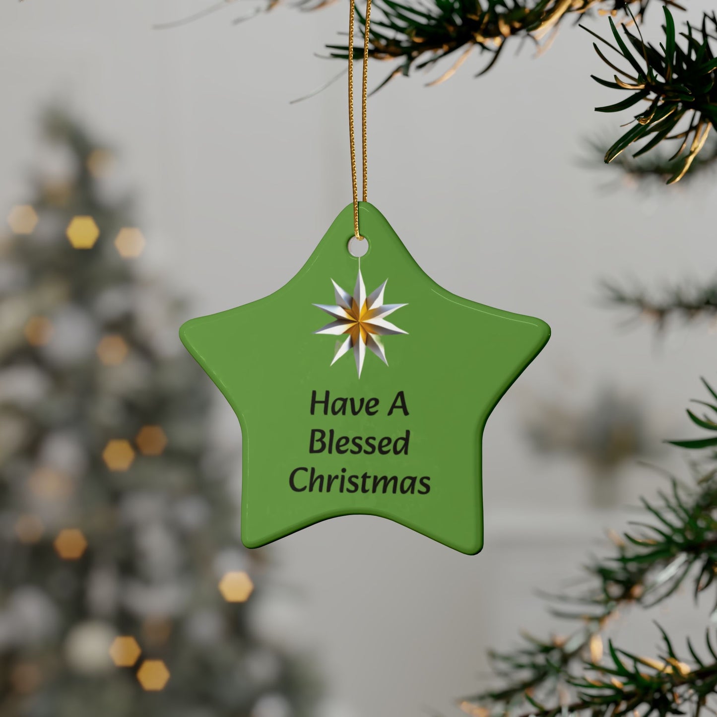 Have a Blessed Christmas Ceramic Ornaments (1pcs, 5pcs, 10pcs, 20pcs)