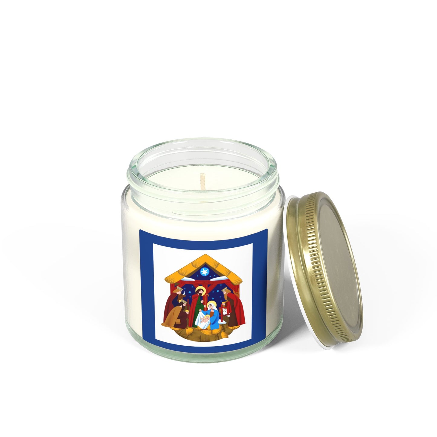 Nativity Scene Scented Candles, Cozy Home Decor, Holiday Gift, Aromatherapy, Christmas, Spiritual Healing, Unique Candles