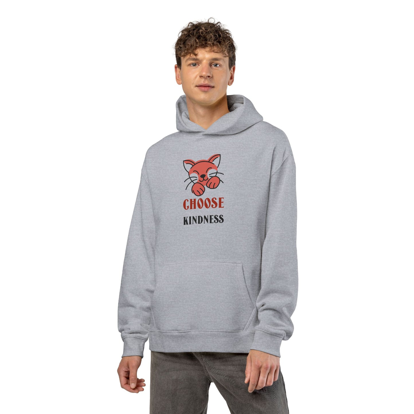 Choose Kindness Hoodie — Cute Fox Graphic Relaxed Pullover