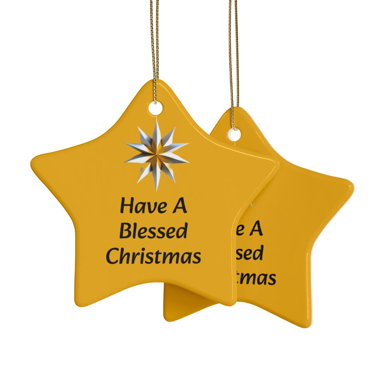 Have a Blessed Christmas Ceramic Ornaments (1pcs, 5pcs, 10pcs, 20pcs)