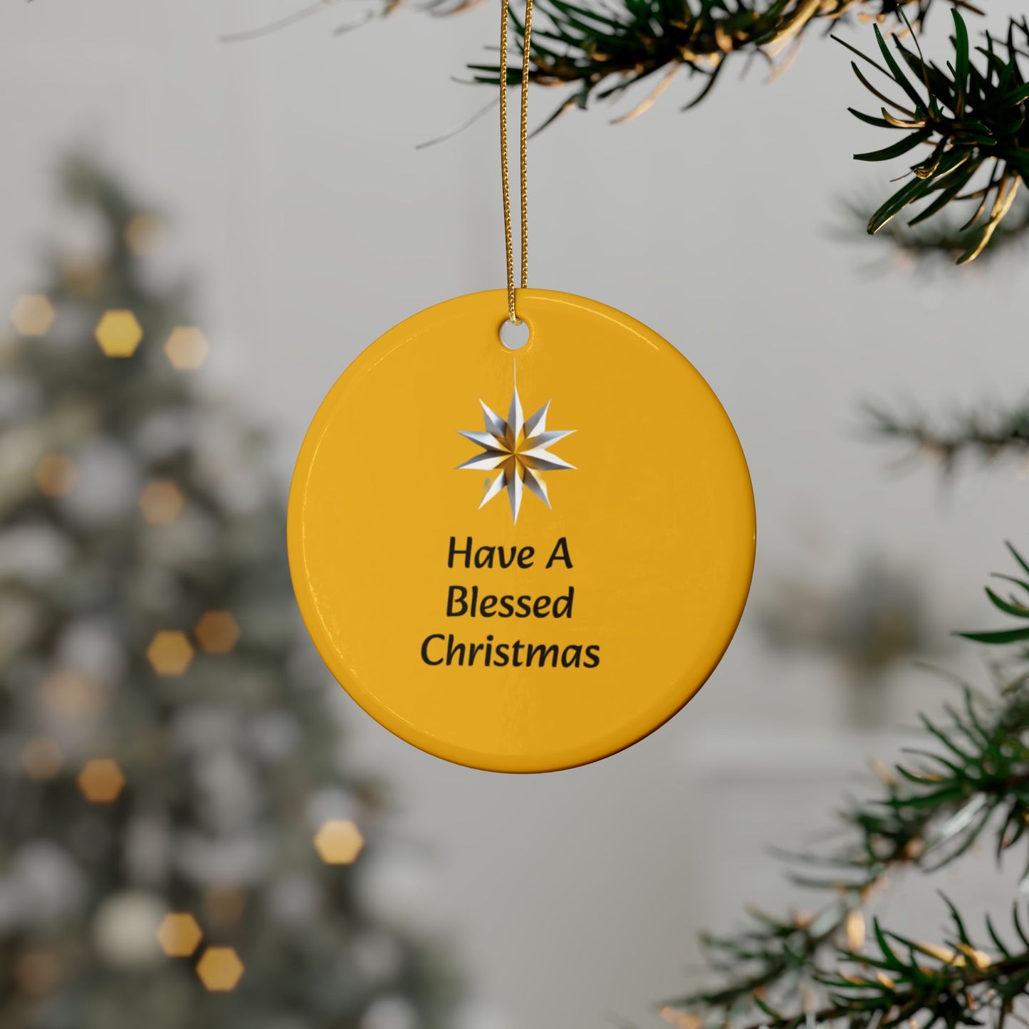 Have a Blessed Christmas Ceramic Ornaments (1pcs, 5pcs, 10pcs, 20pcs)