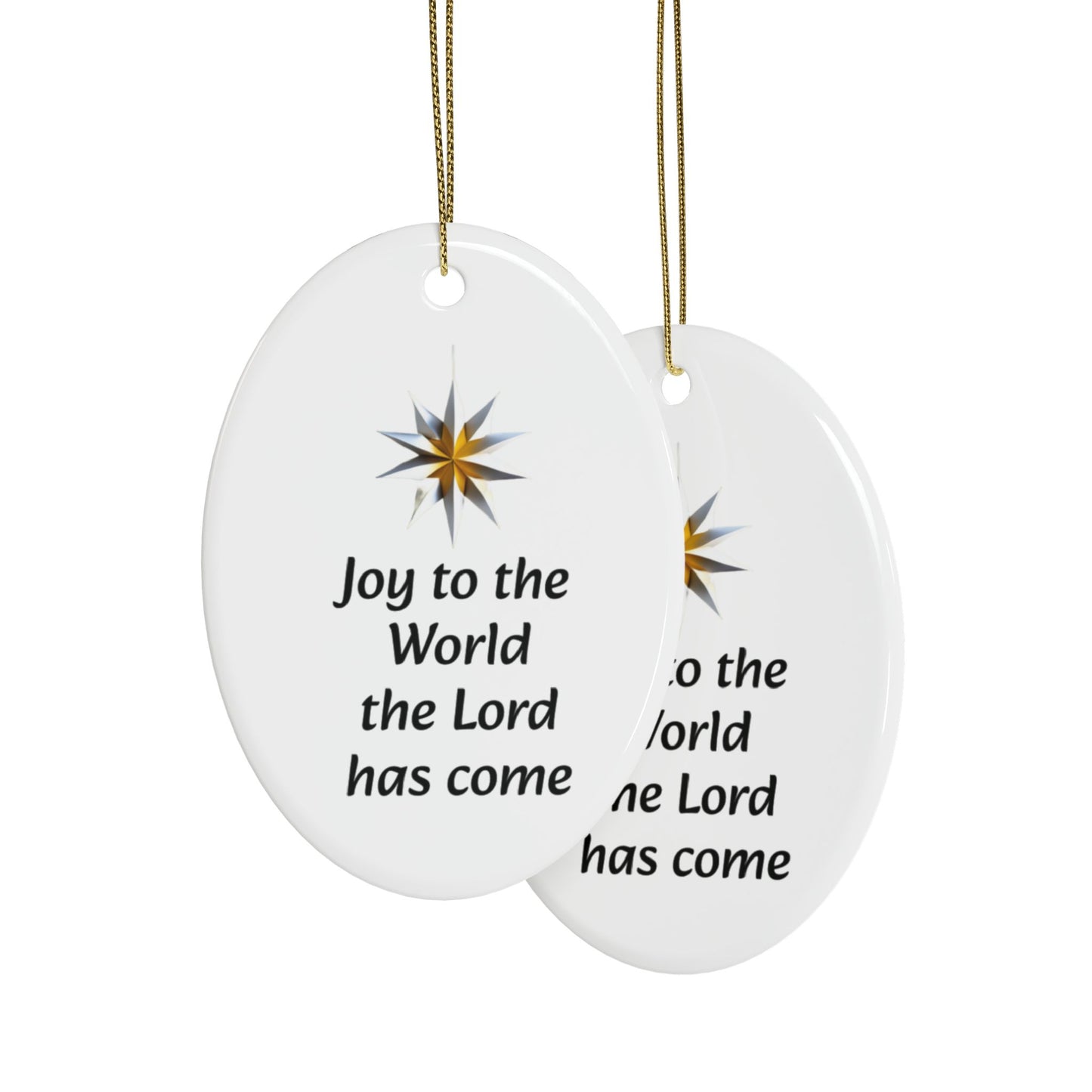 Joy to the World Ceramic Ornaments (1pcs, 5pcs, 10pcs, 20pcs)