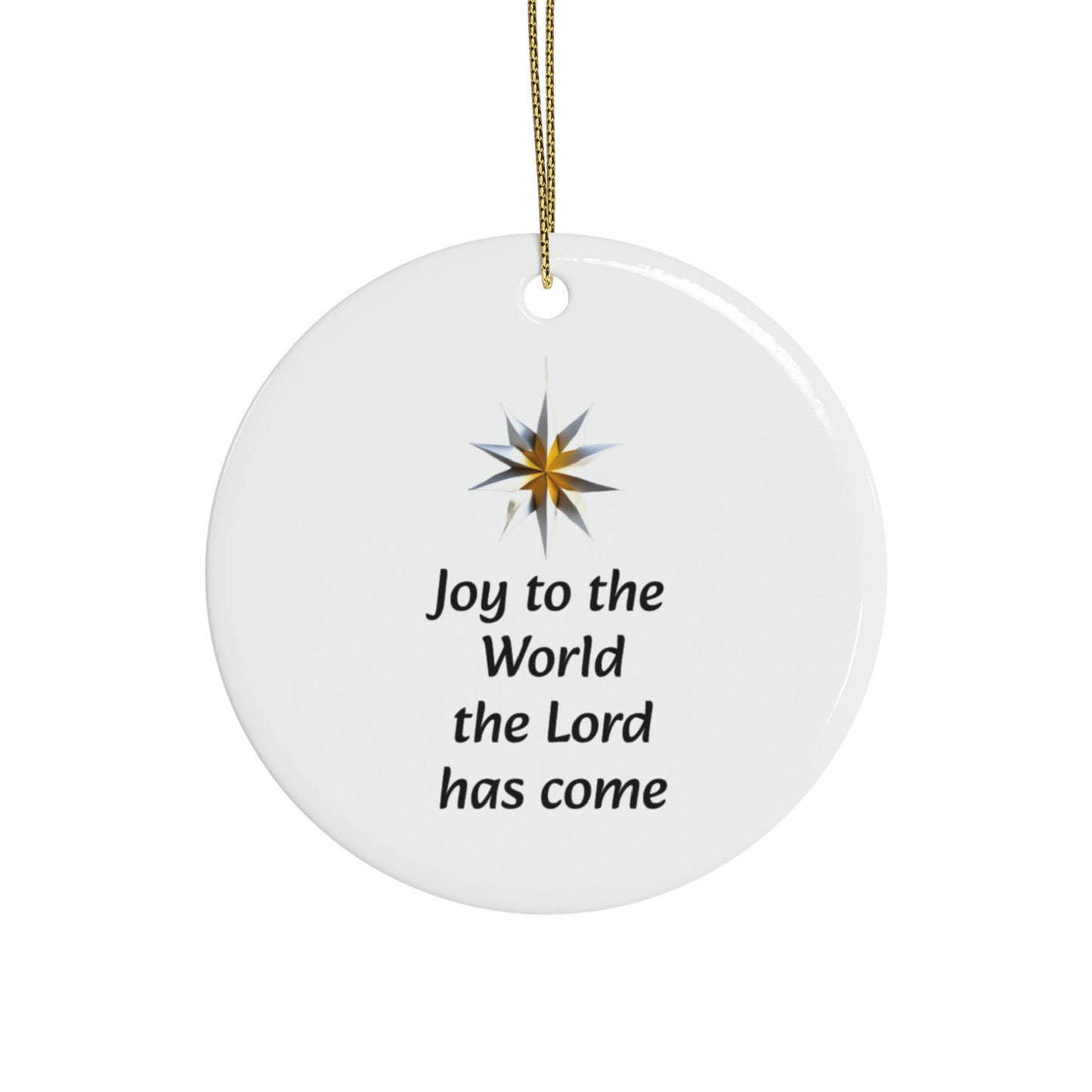 Joy to the World Ceramic Ornaments (1pcs, 5pcs, 10pcs, 20pcs)