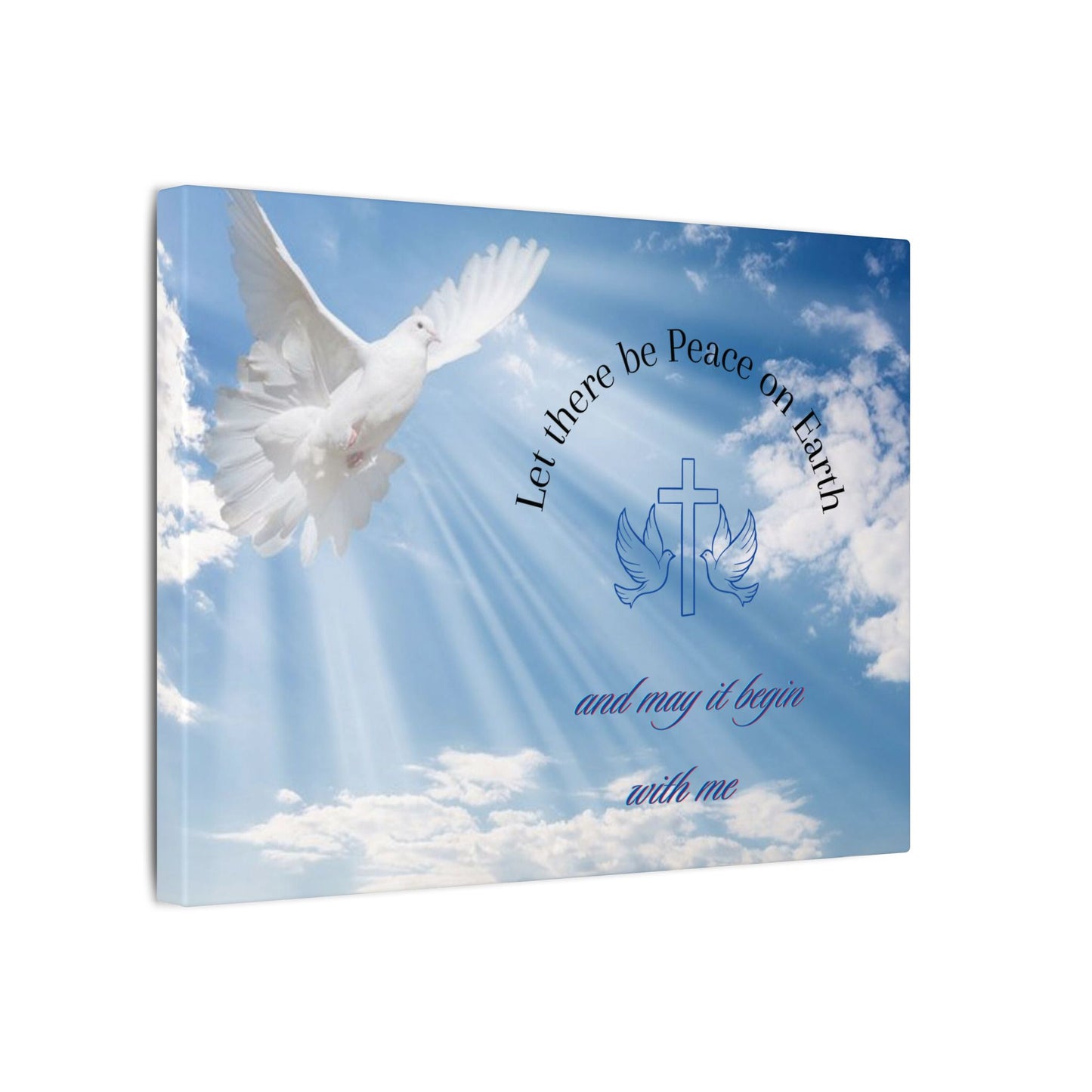 Prayers for Peace Knowing True Peace Shoud Begin with Me Wall Hanging.  Wonderful Gift or to Hang in your own Home