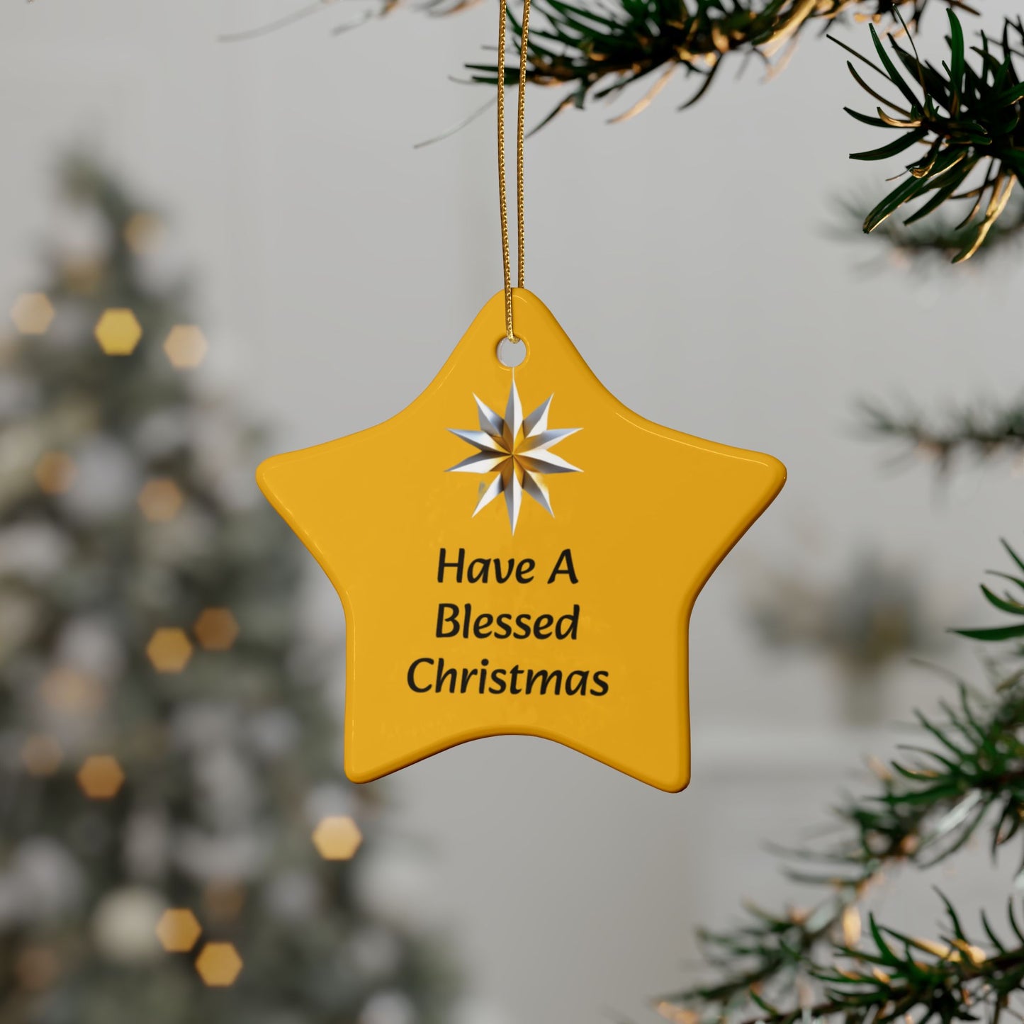 Have a Blessed Christmas Ceramic Ornaments (1pcs, 5pcs, 10pcs, 20pcs)