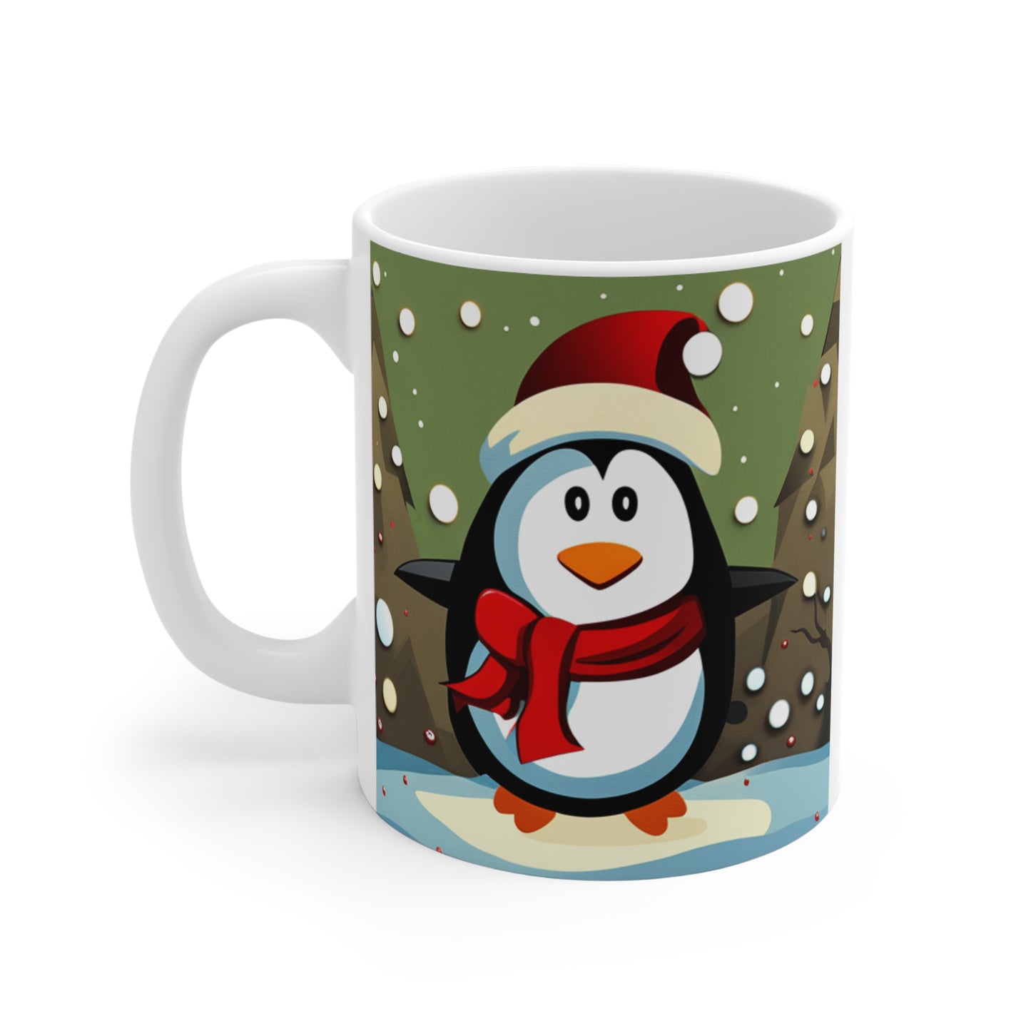 Ceramic Mugs (11oz\15oz Fun, Loving, Happy Caring Penquin which brings joyful message