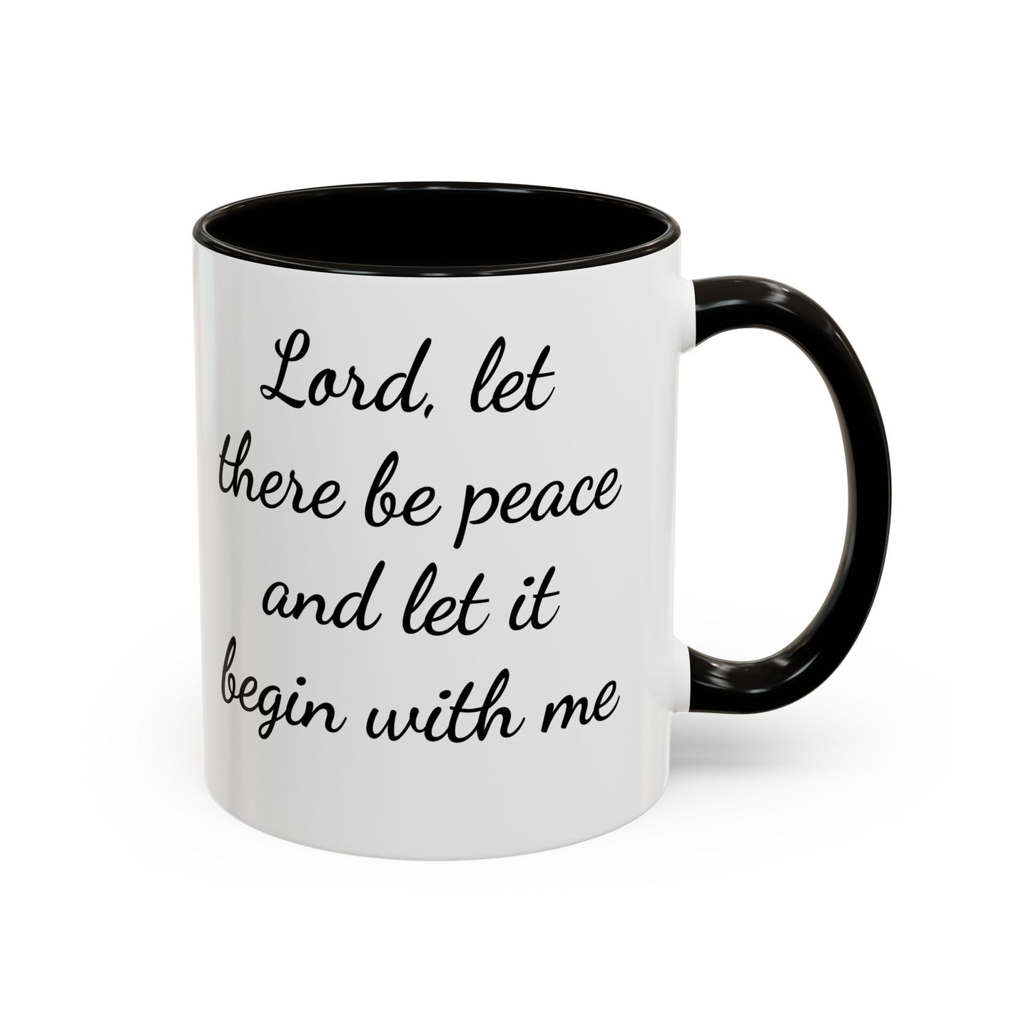 Copy of Inspirational Deer Mug — "Lord, let there be peace and let it begin with me"