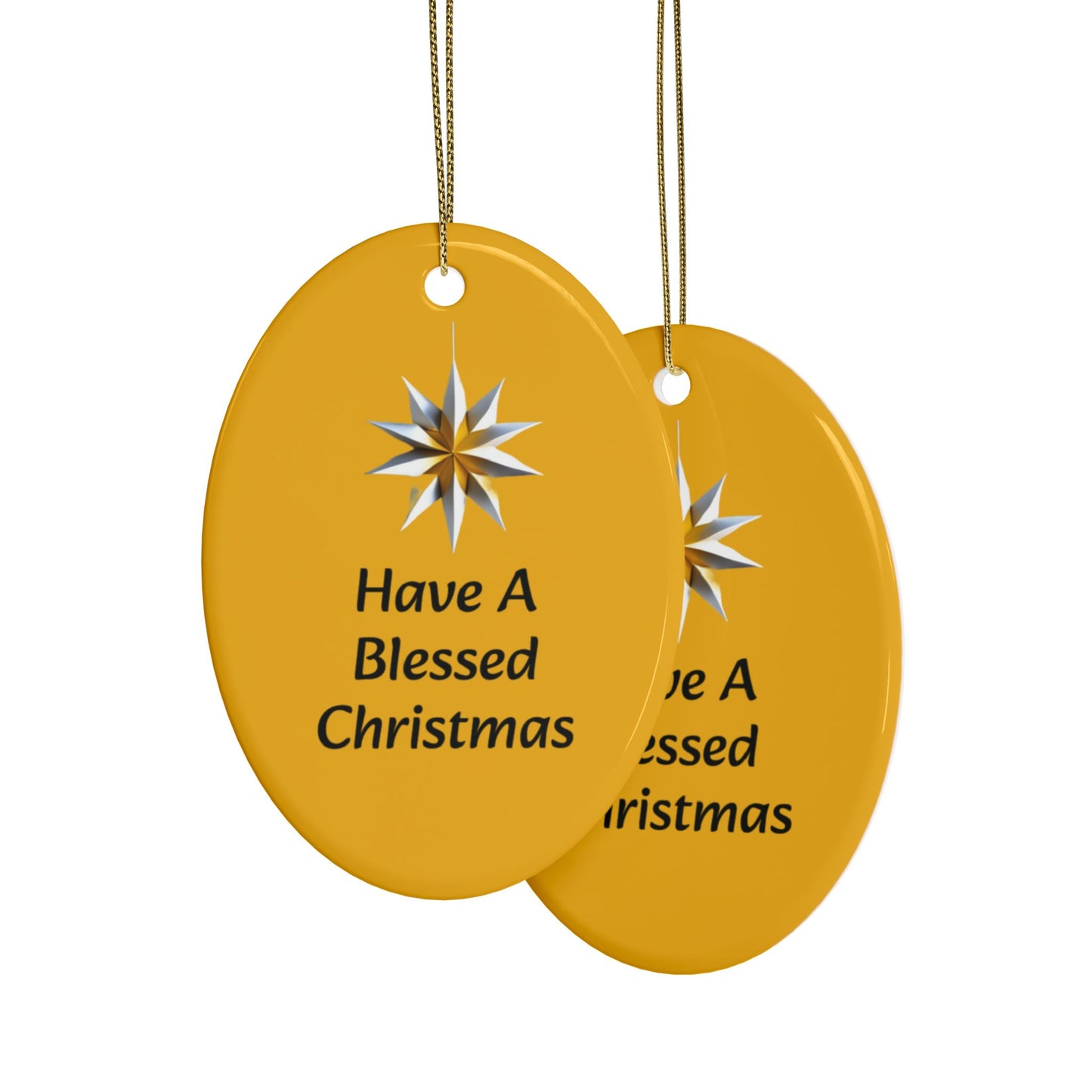 Have a Blessed Christmas Ceramic Ornaments (1pcs, 5pcs, 10pcs, 20pcs)