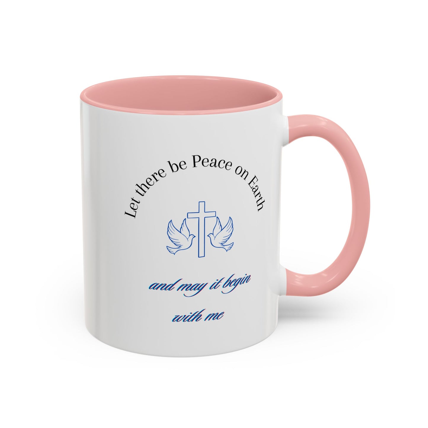 Inspirational, Reminding us of the need for Christ true peace Accent Coffee Mug, 11oz. Wonderful gift for self or a friend