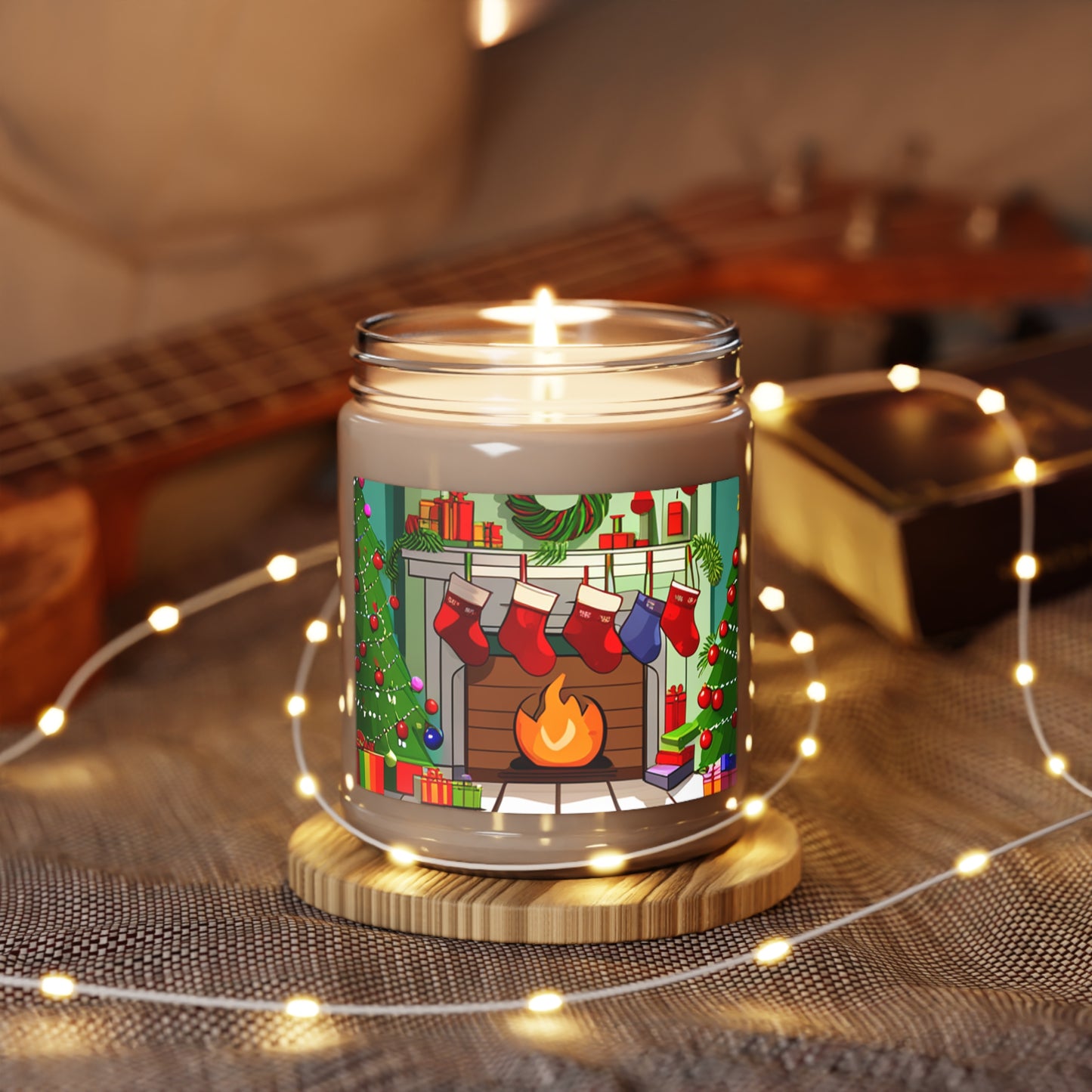Happy Jolly Holiday Scented Candles, 9oz. Have ayour own minature fireplace and smell of Christmas