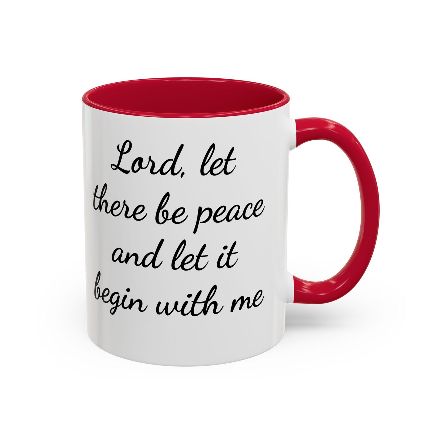 Copy of Inspirational Deer Mug — "Lord, let there be peace and let it begin with me"